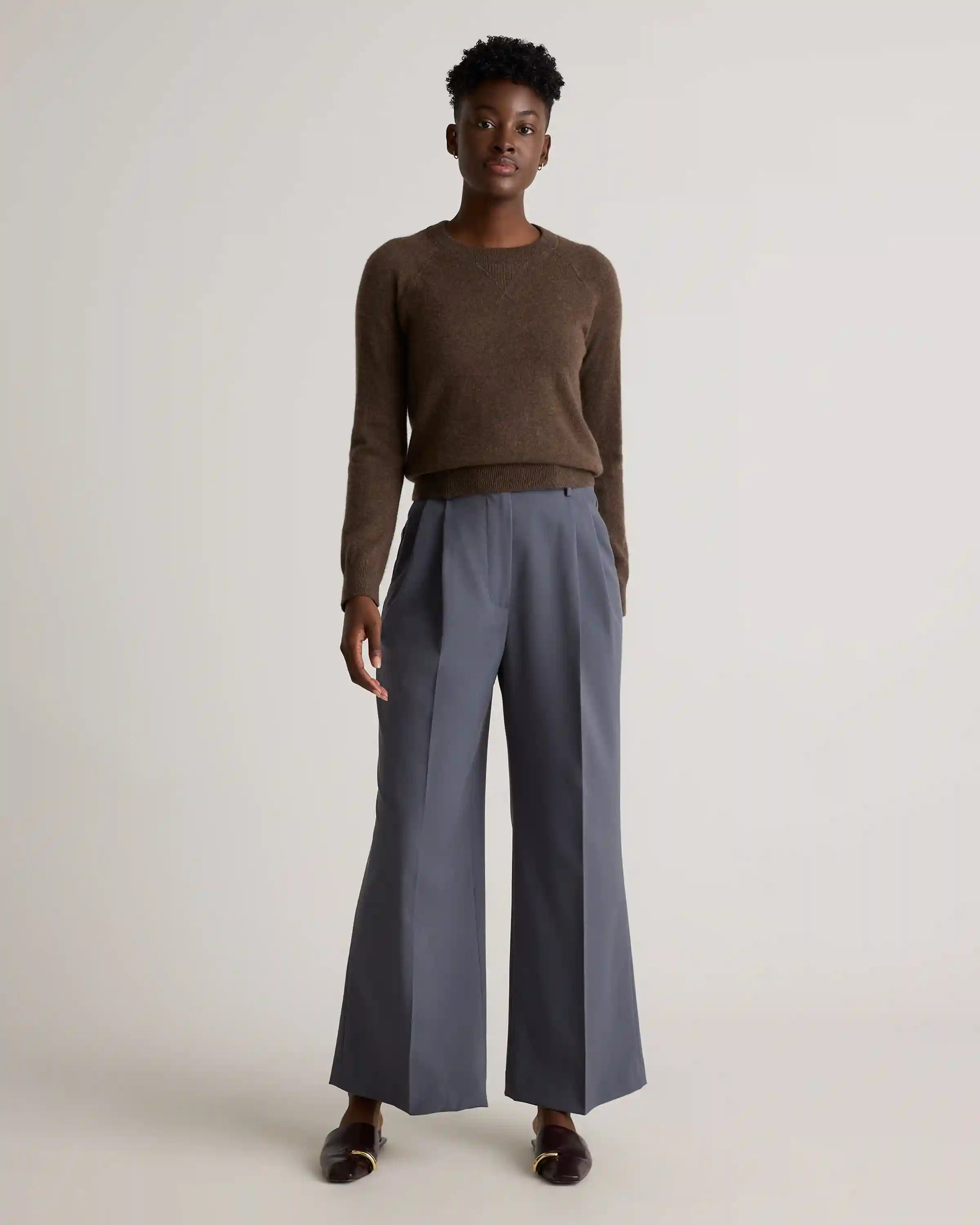 Mongolian Shrunken Cashmere Sweatshirt