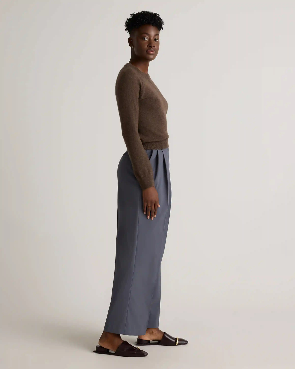 Mongolian Shrunken Cashmere Sweatshirt