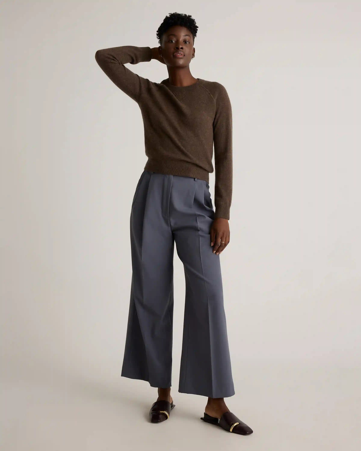 Mongolian Shrunken Cashmere Sweatshirt