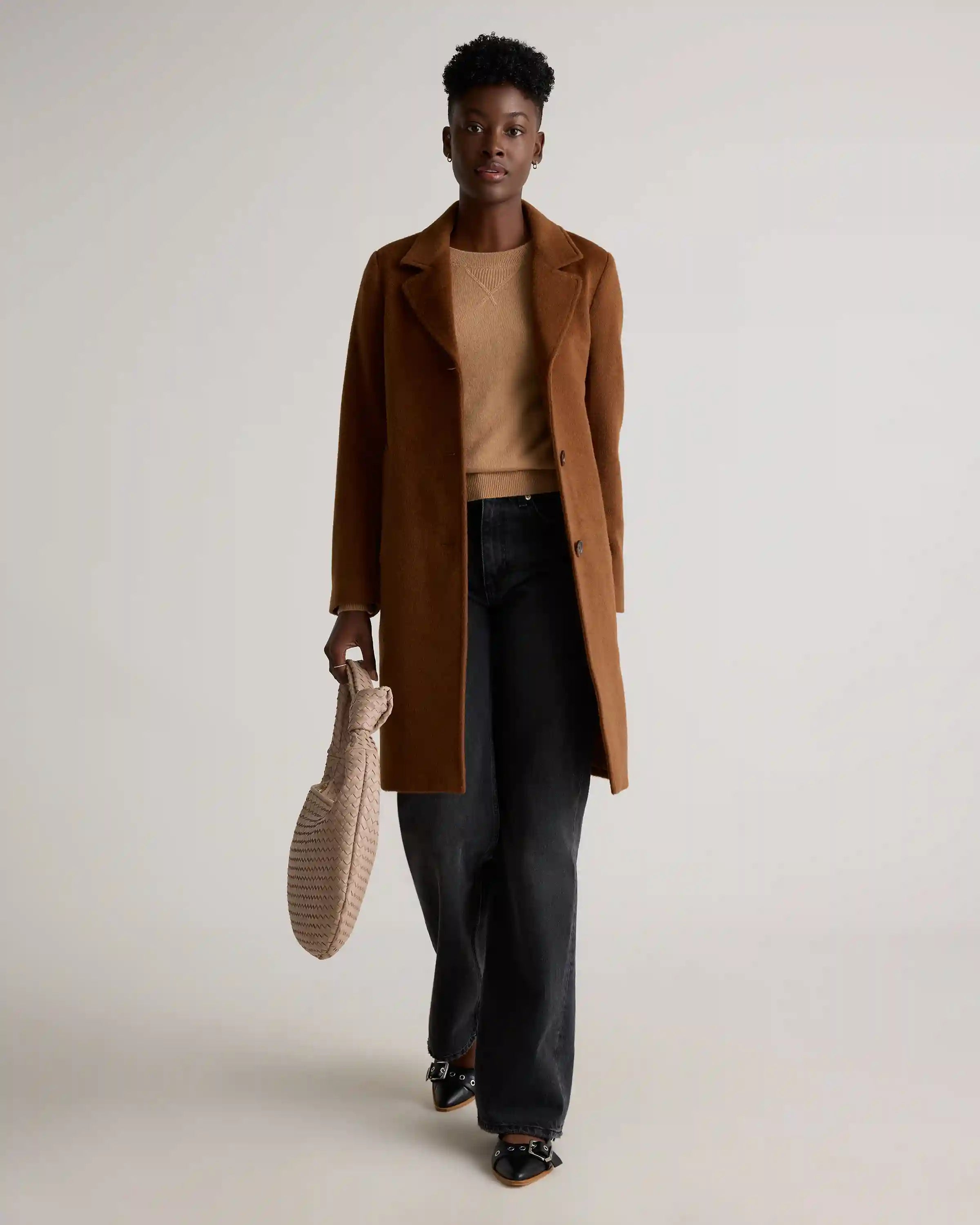 Mongolian Shrunken Cashmere Sweatshirt