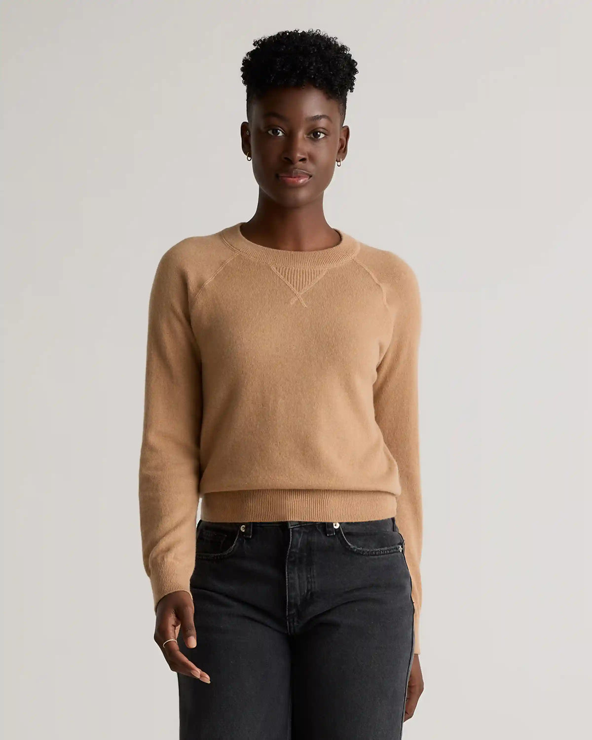 Mongolian Shrunken Cashmere Sweatshirt