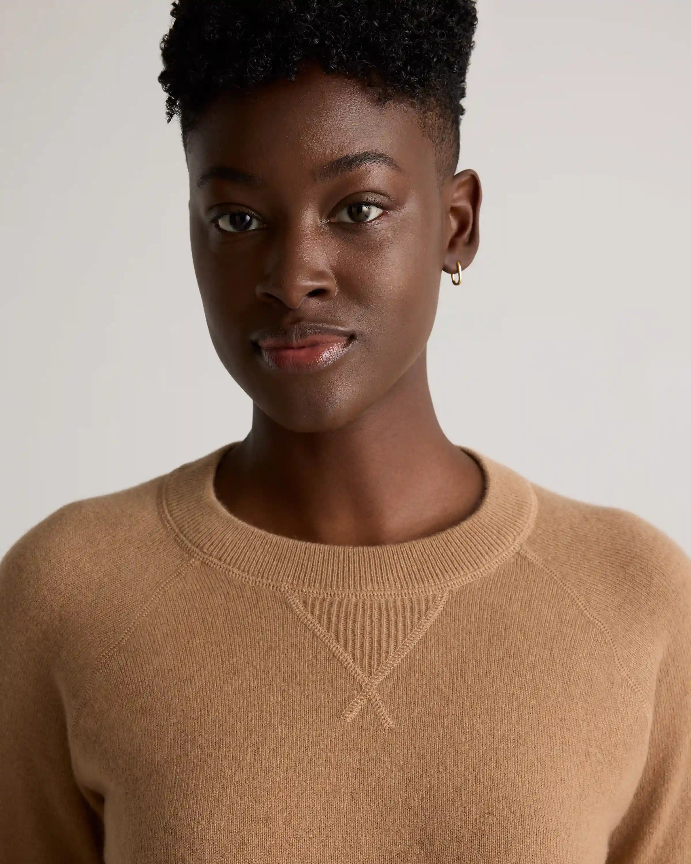 Mongolian Shrunken Cashmere Sweatshirt