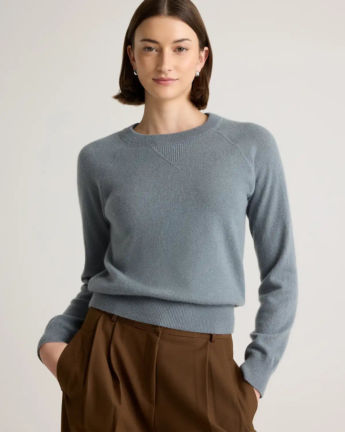 Mongolian Shrunken Cashmere Sweatshirt