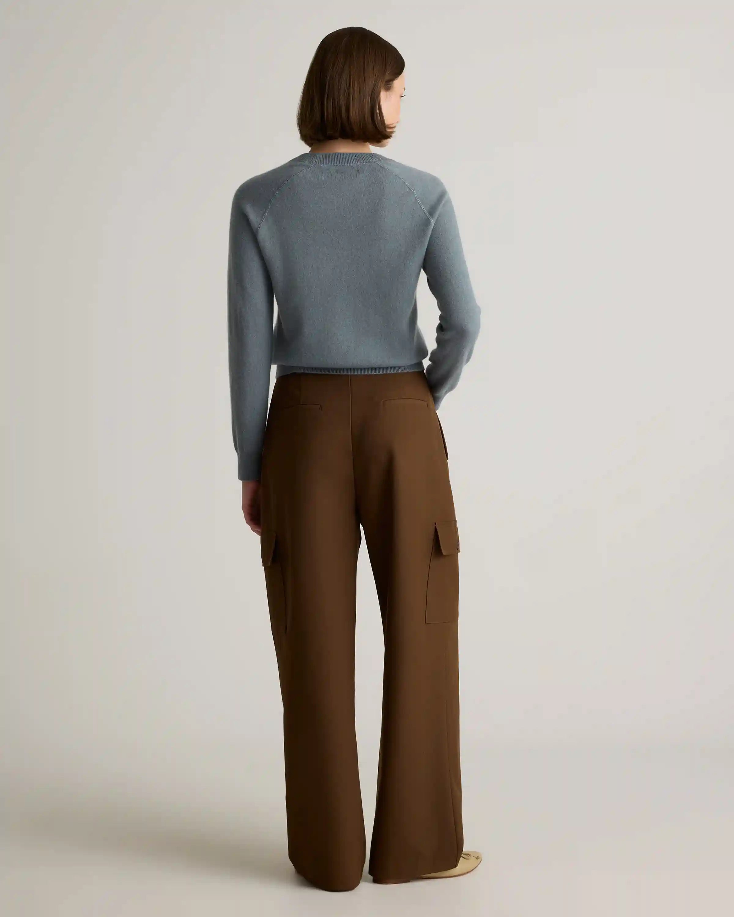 Mongolian Shrunken Cashmere Sweatshirt