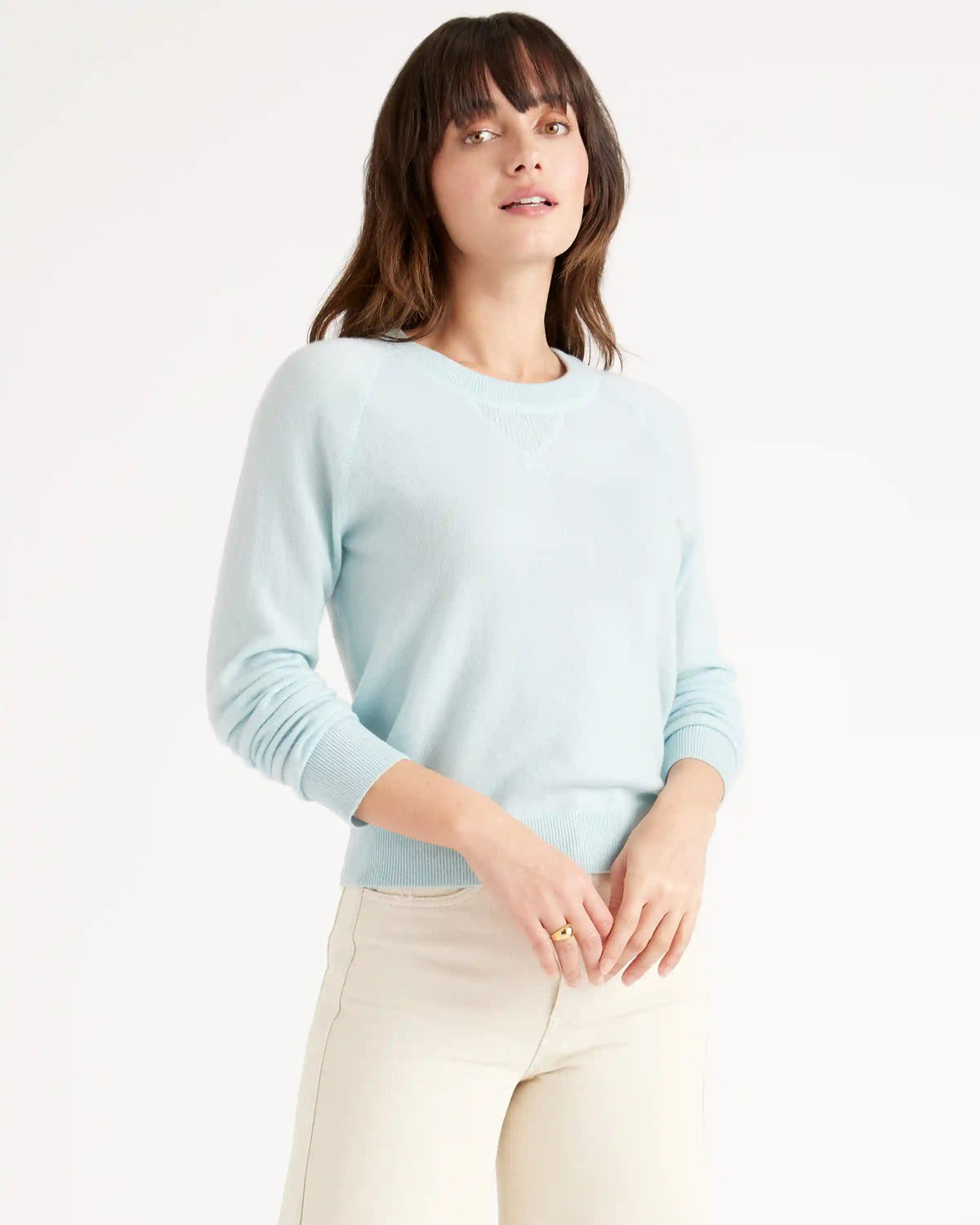 Mongolian Shrunken Cashmere Sweatshirt