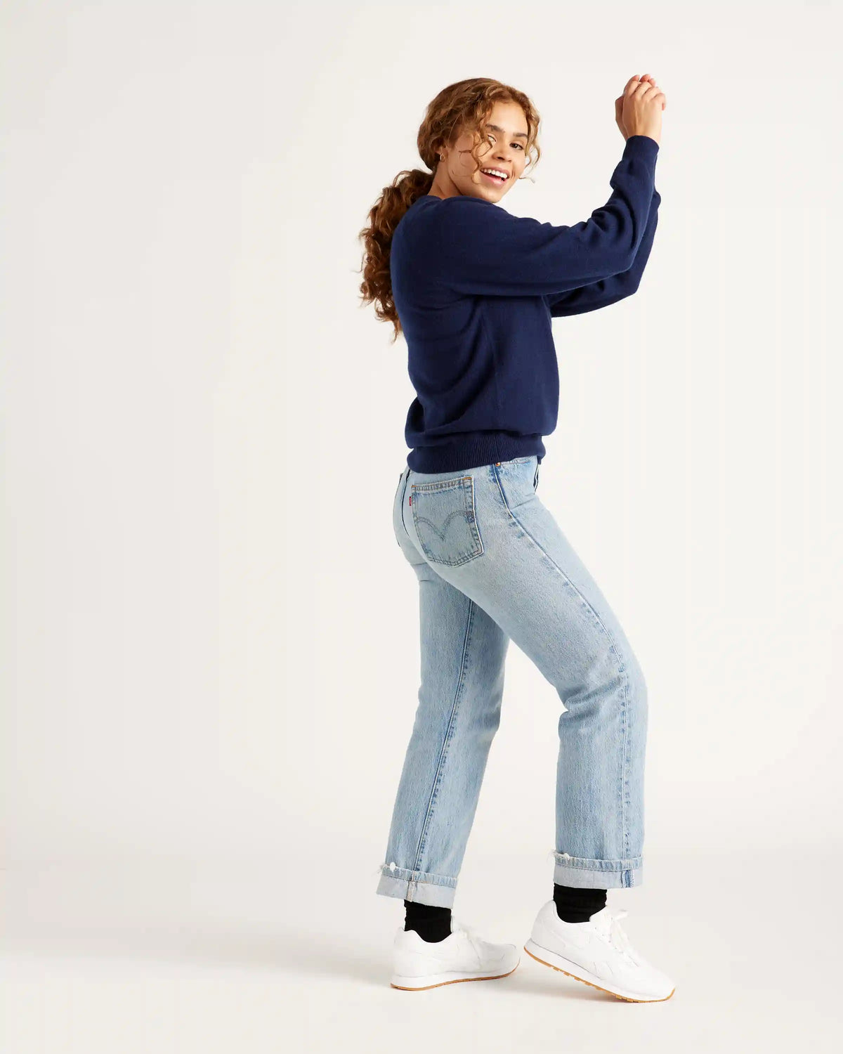 Mongolian Shrunken Cashmere Sweatshirt