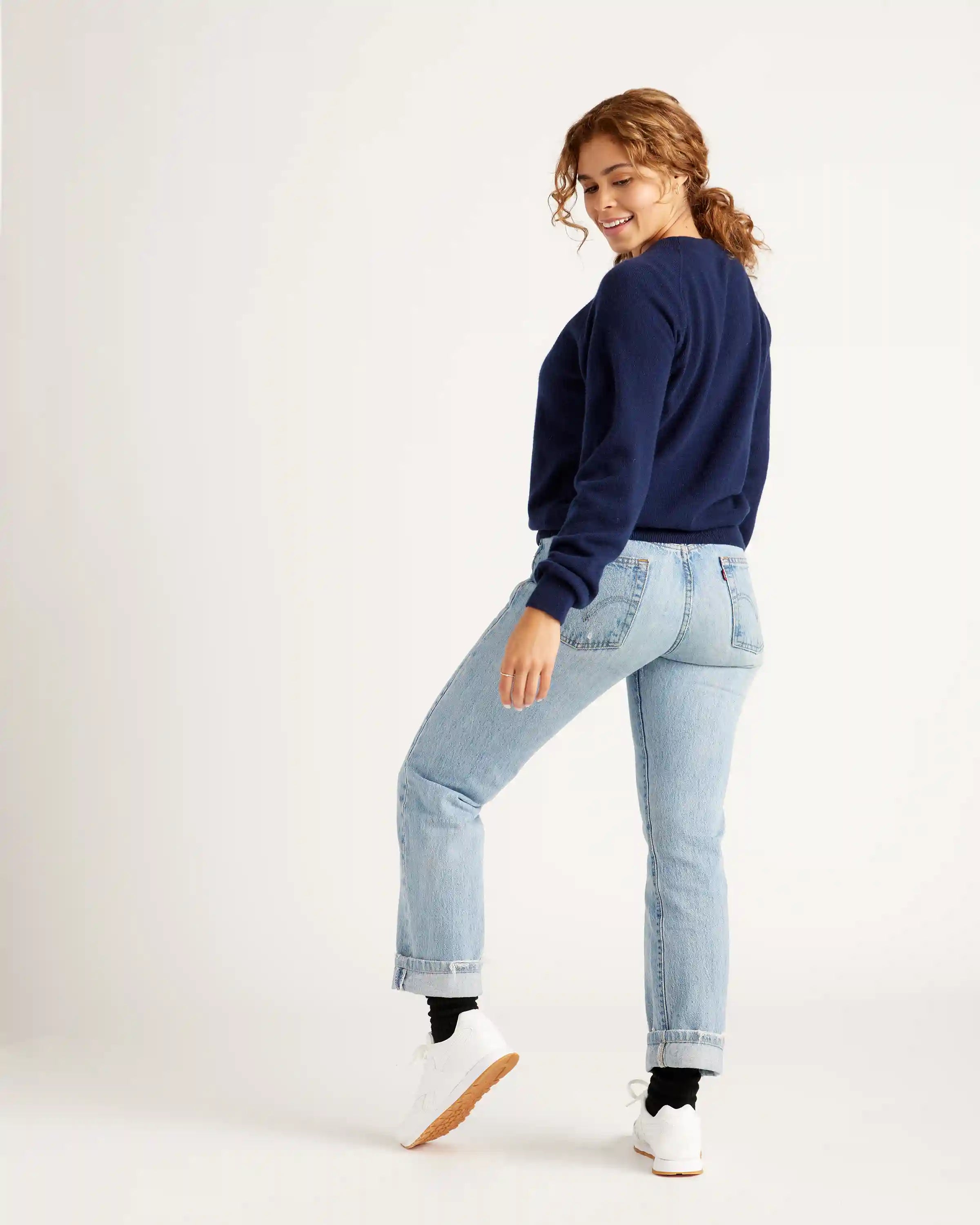 Mongolian Shrunken Cashmere Sweatshirt