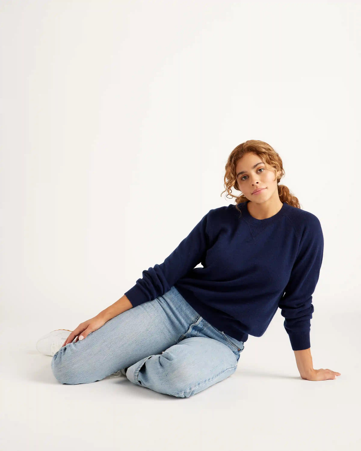 Mongolian Shrunken Cashmere Sweatshirt