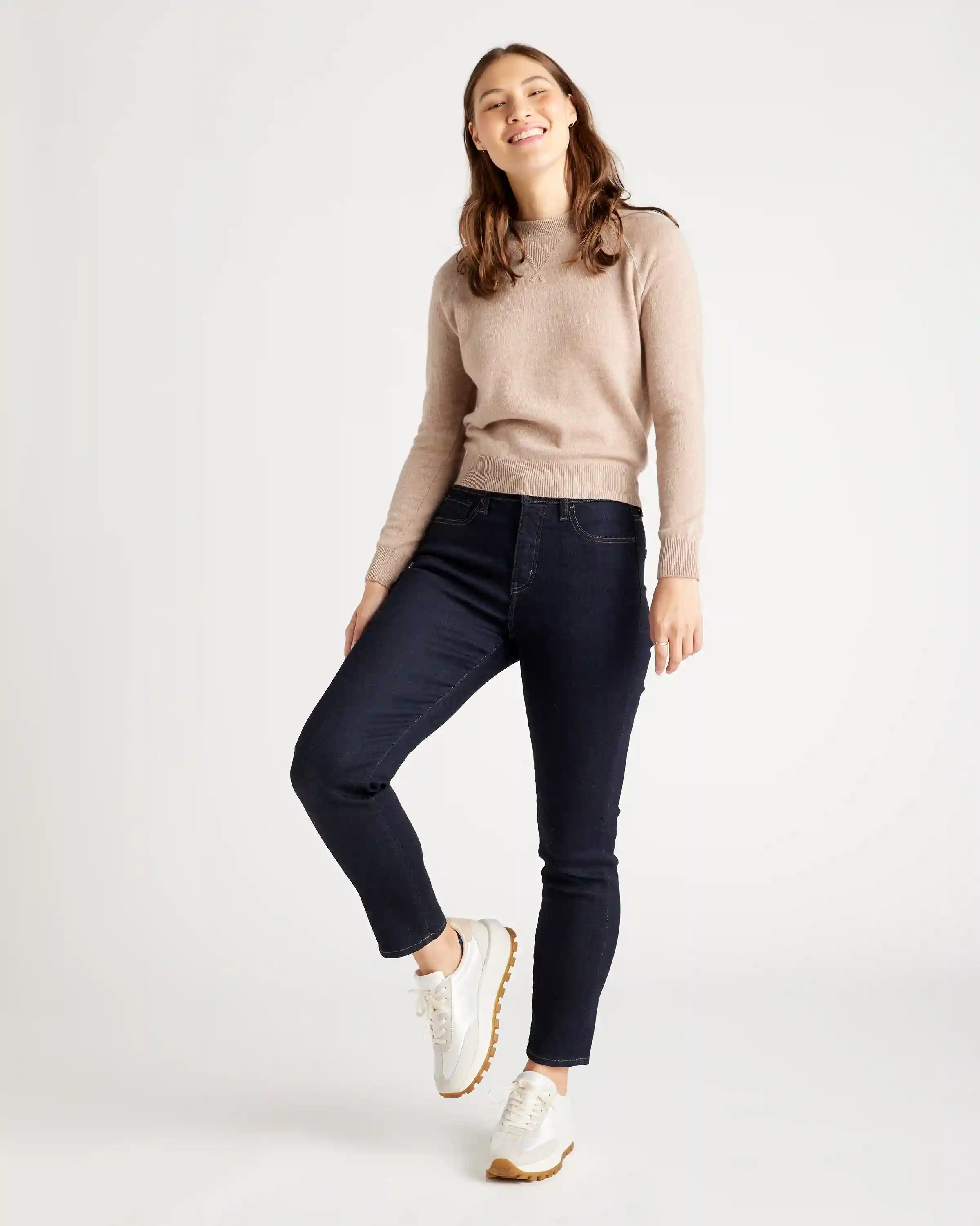 Mongolian Shrunken Cashmere Sweatshirt