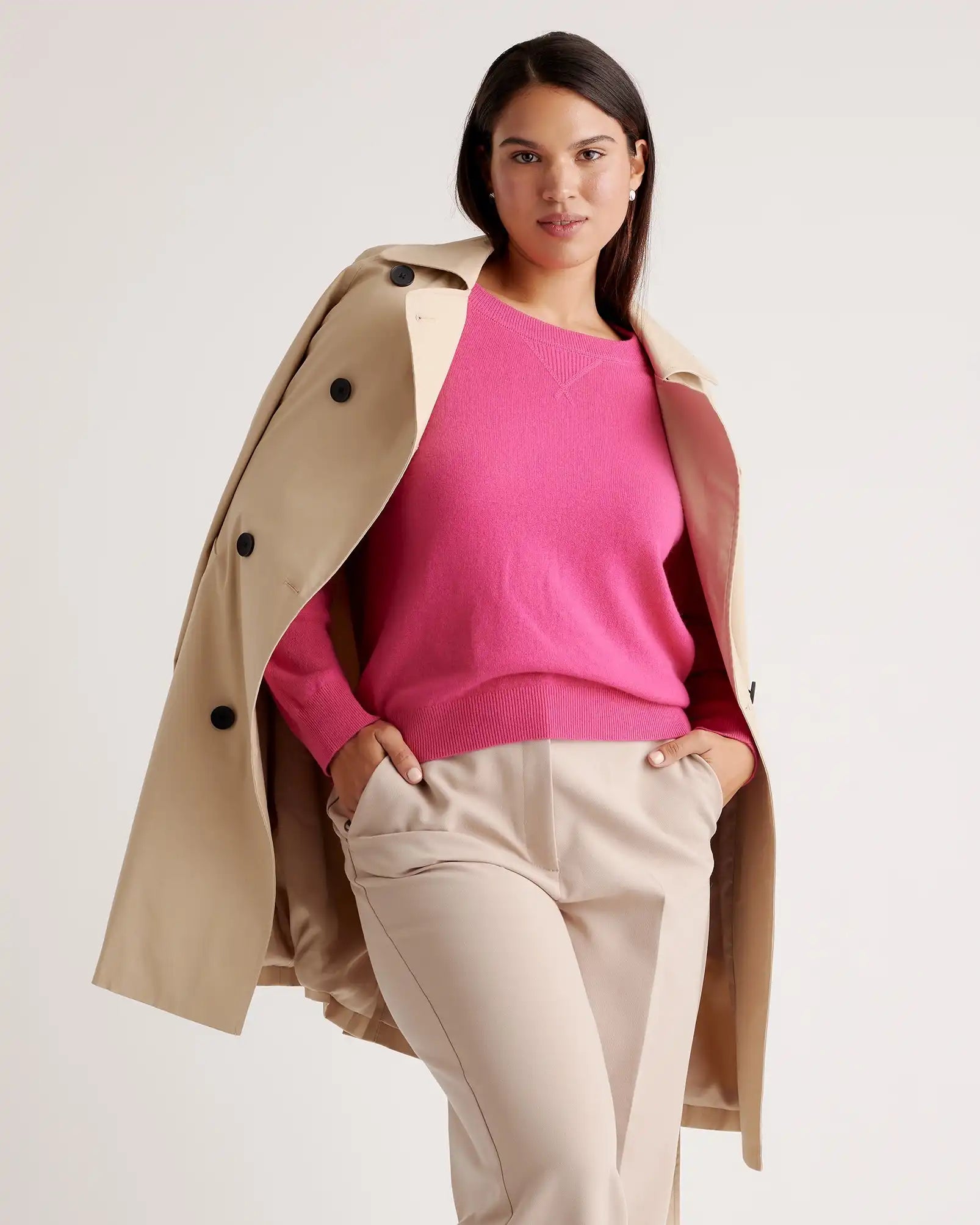 Mongolian Shrunken Cashmere Sweatshirt