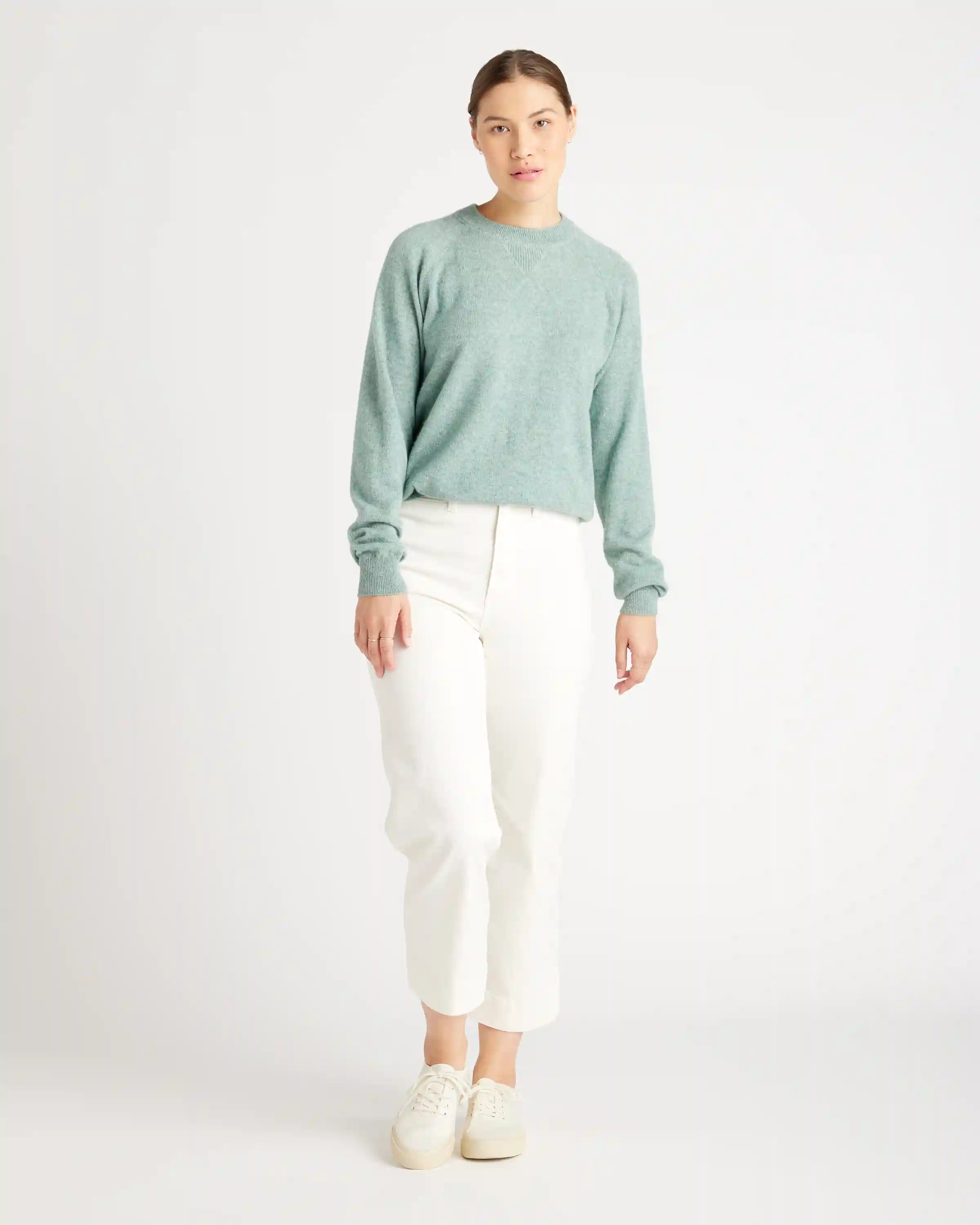 Mongolian Shrunken Cashmere Sweatshirt