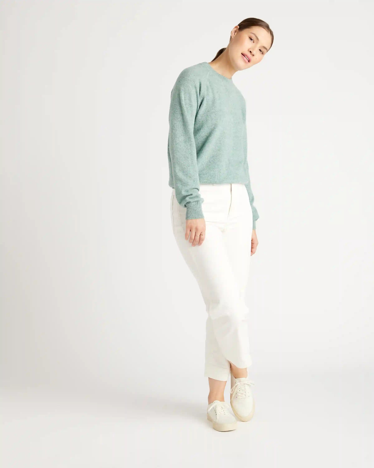 Mongolian Shrunken Cashmere Sweatshirt
