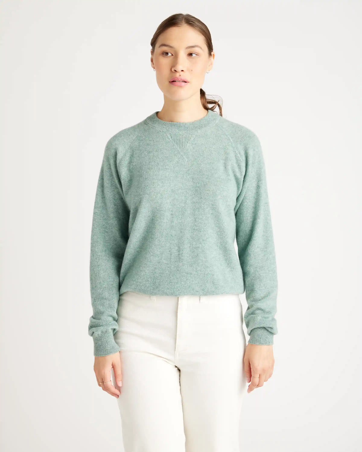 Mongolian Shrunken Cashmere Sweatshirt