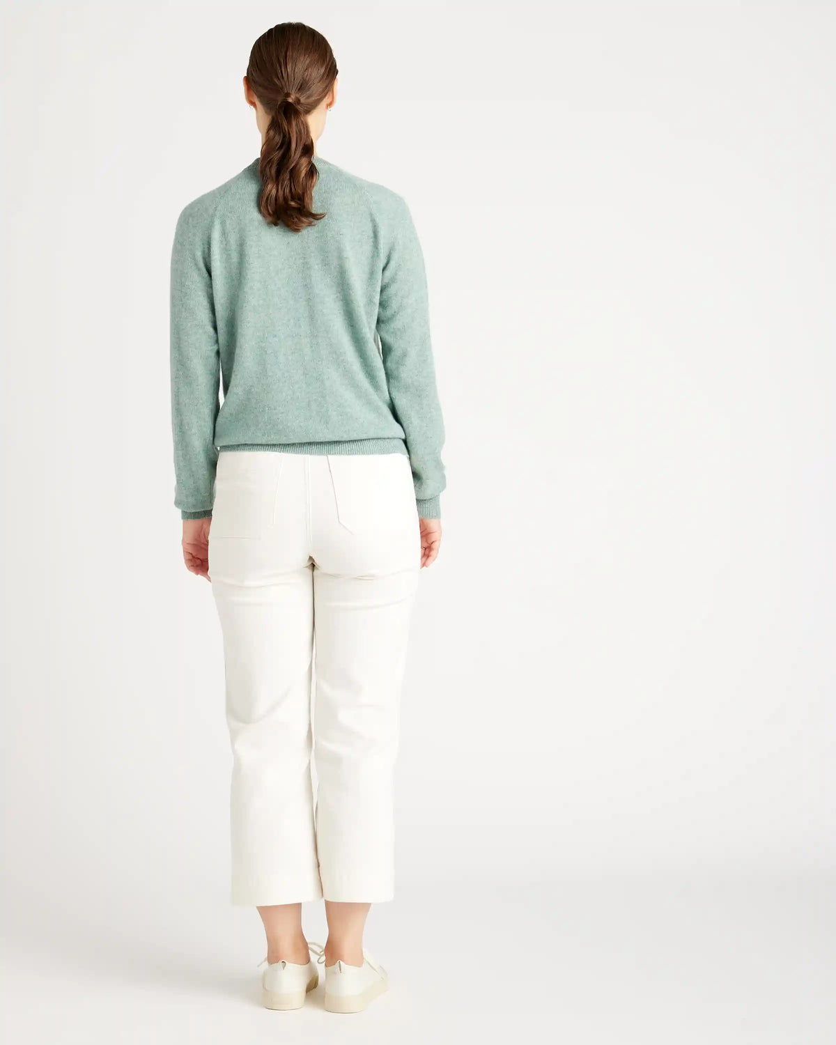 Mongolian Shrunken Cashmere Sweatshirt