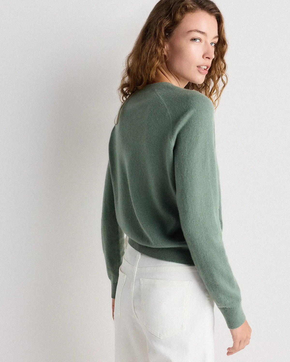 Mongolian Shrunken Cashmere Sweatshirt