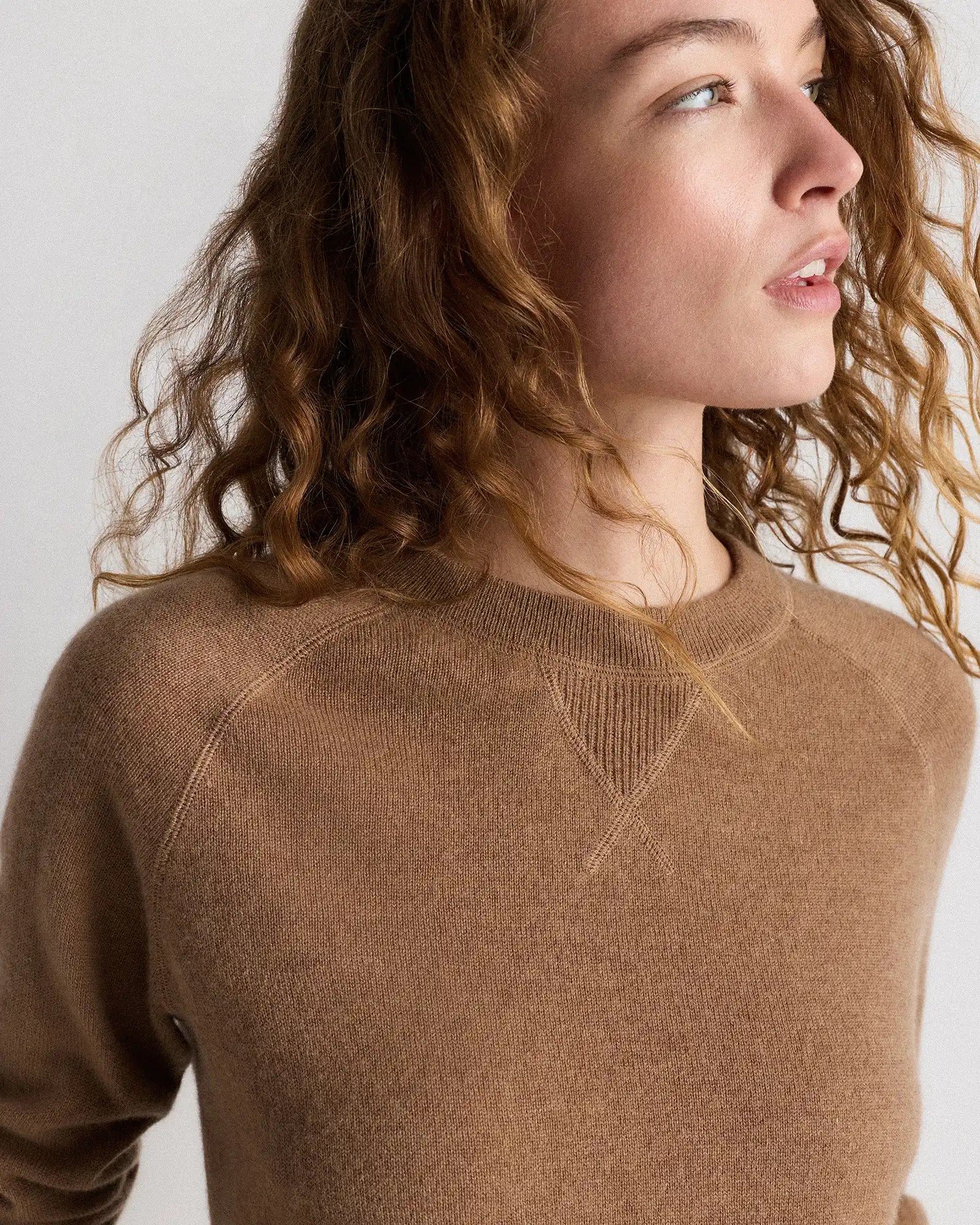 Mongolian Shrunken Cashmere Sweatshirt