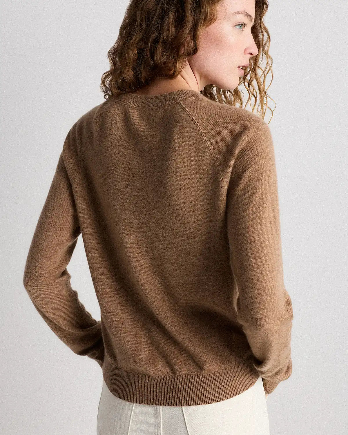 Mongolian Shrunken Cashmere Sweatshirt