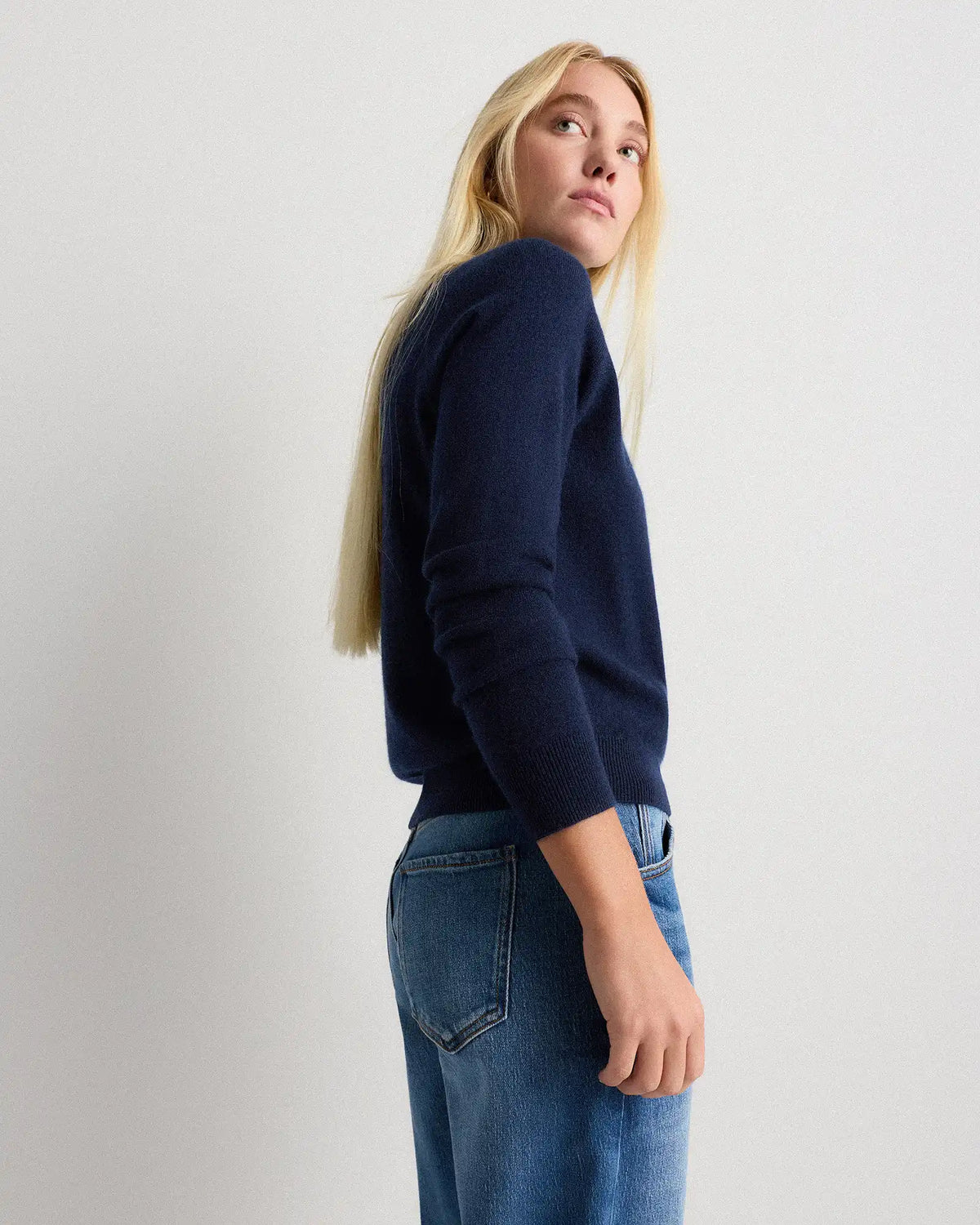 Mongolian Shrunken Cashmere Sweatshirt