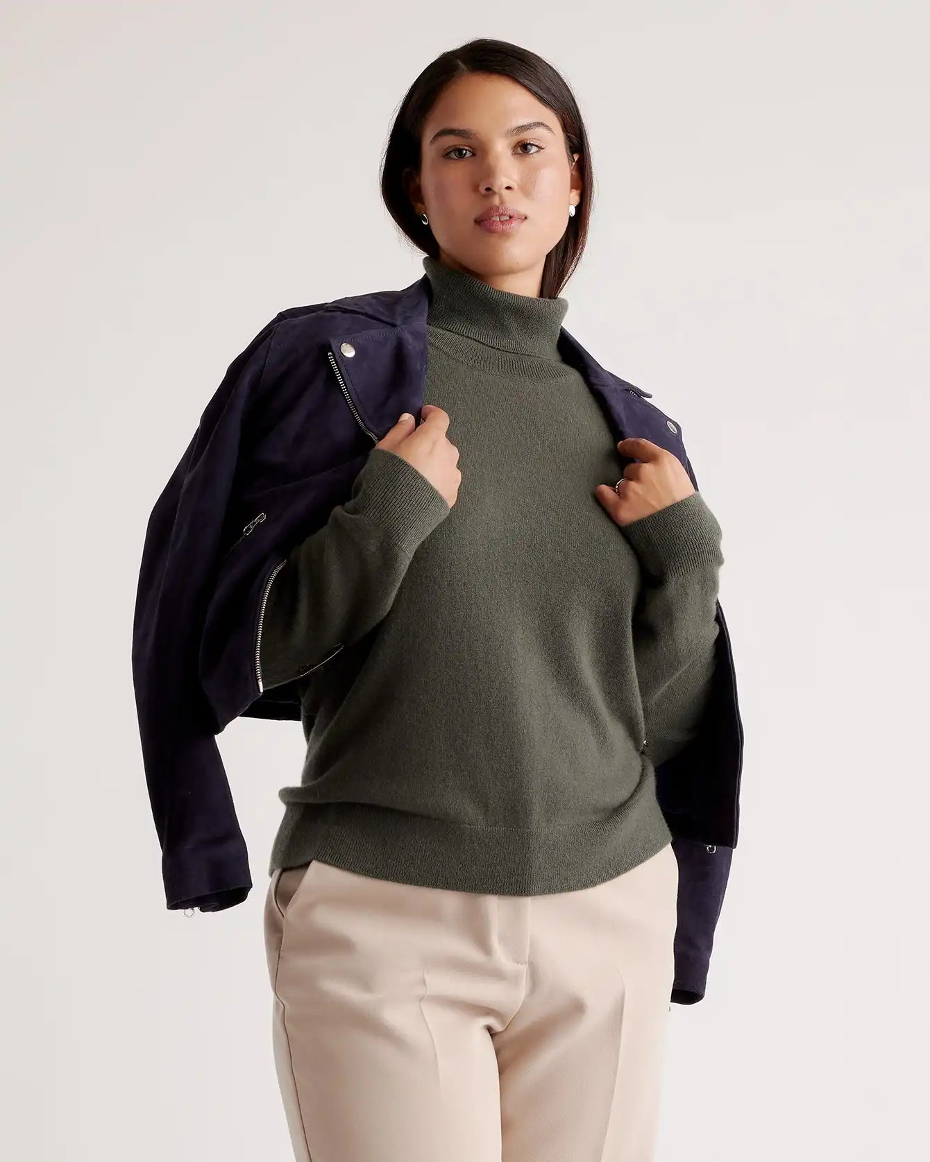 Mongolian Cashmere Turtleneck Sweater
