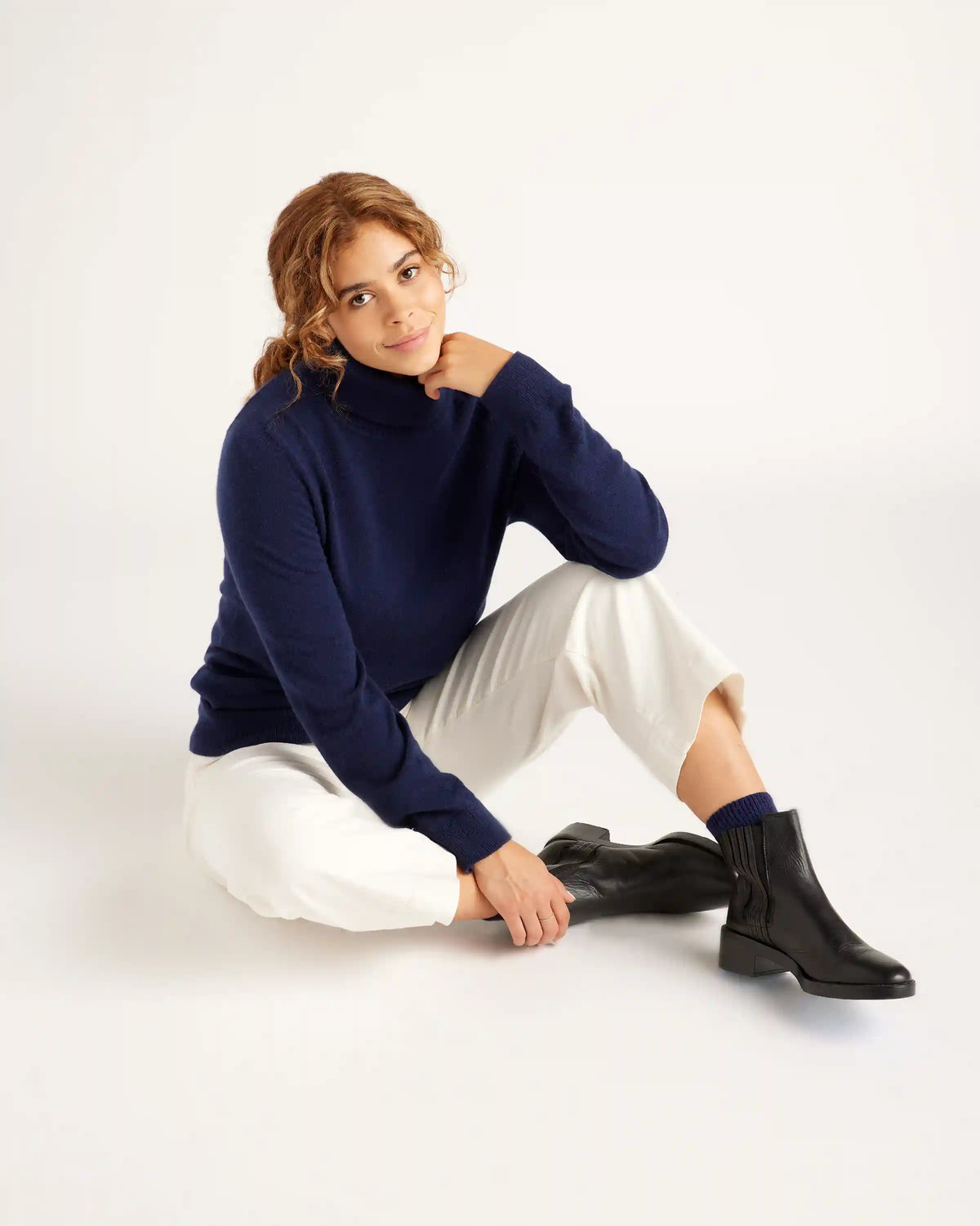 Mongolian Cashmere Turtleneck Sweater
