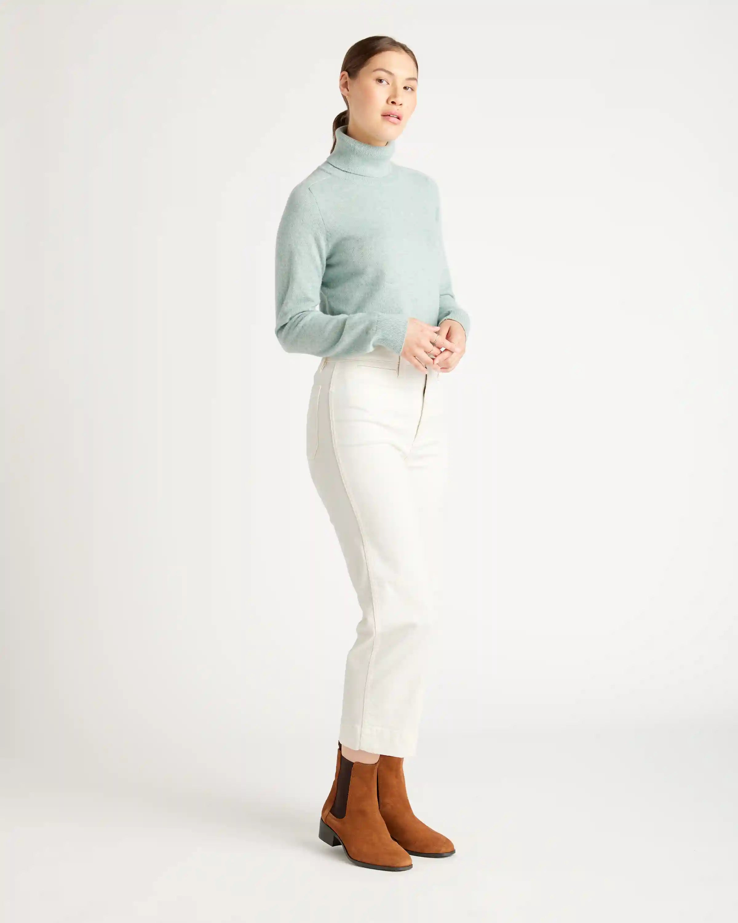 Mongolian Cashmere Turtleneck Sweater