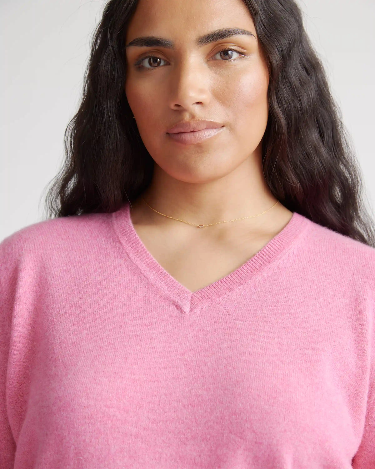 Mongolian Spring Cashmere V-Neck Sweater