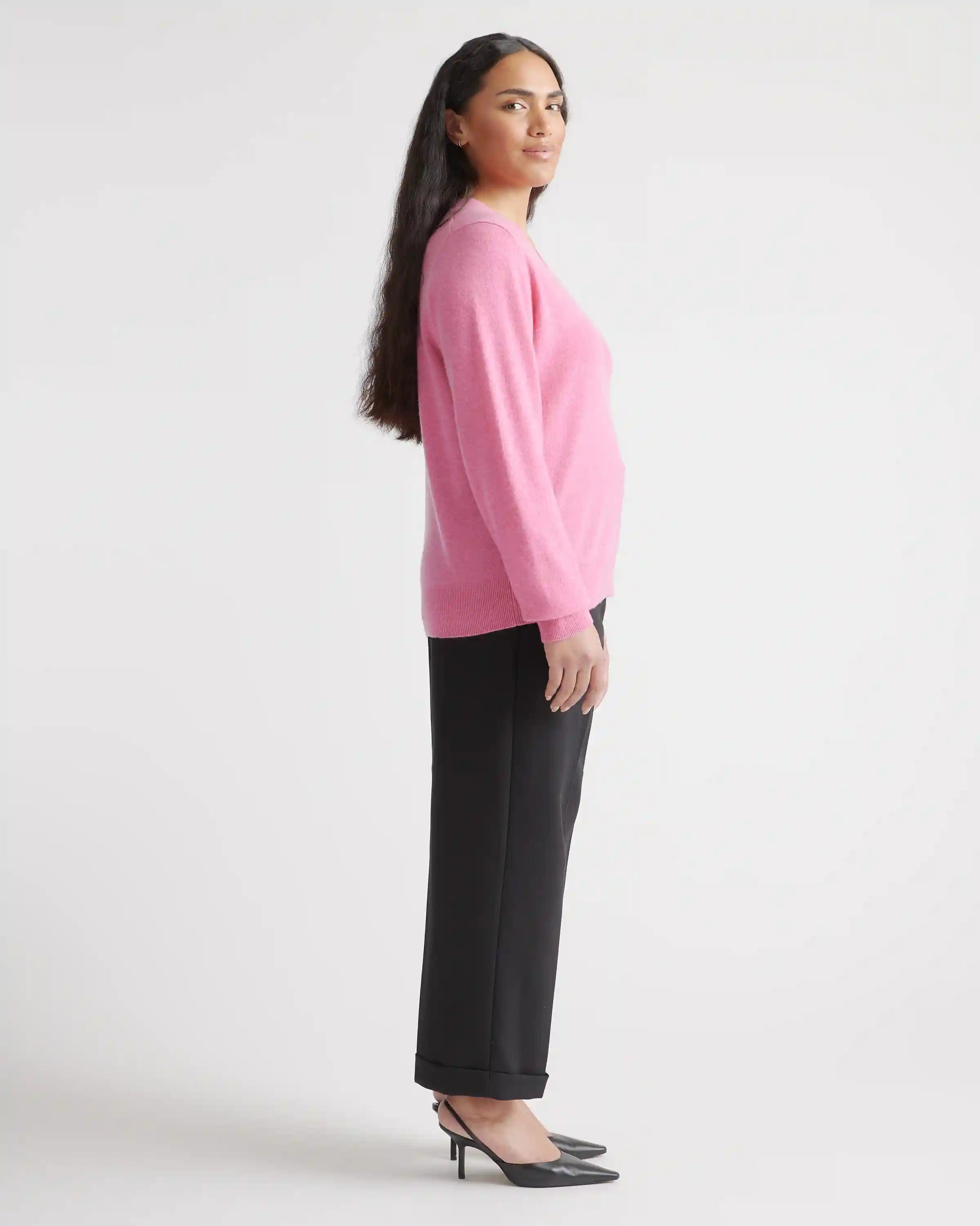 Mongolian Spring Cashmere V-Neck Sweater