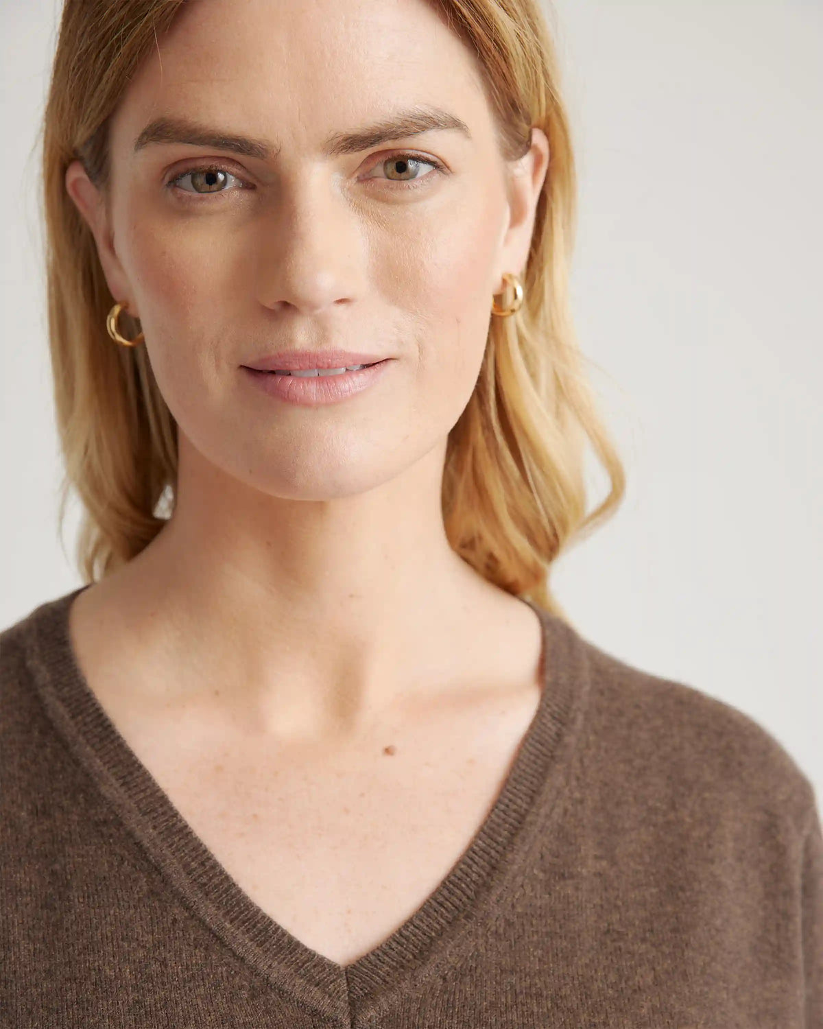 Mongolian Spring Cashmere V-Neck Sweater