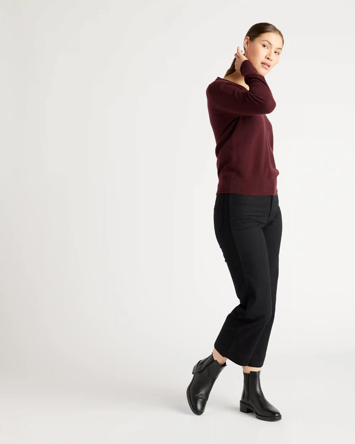 Mongolian Spring Cashmere V-Neck Sweater