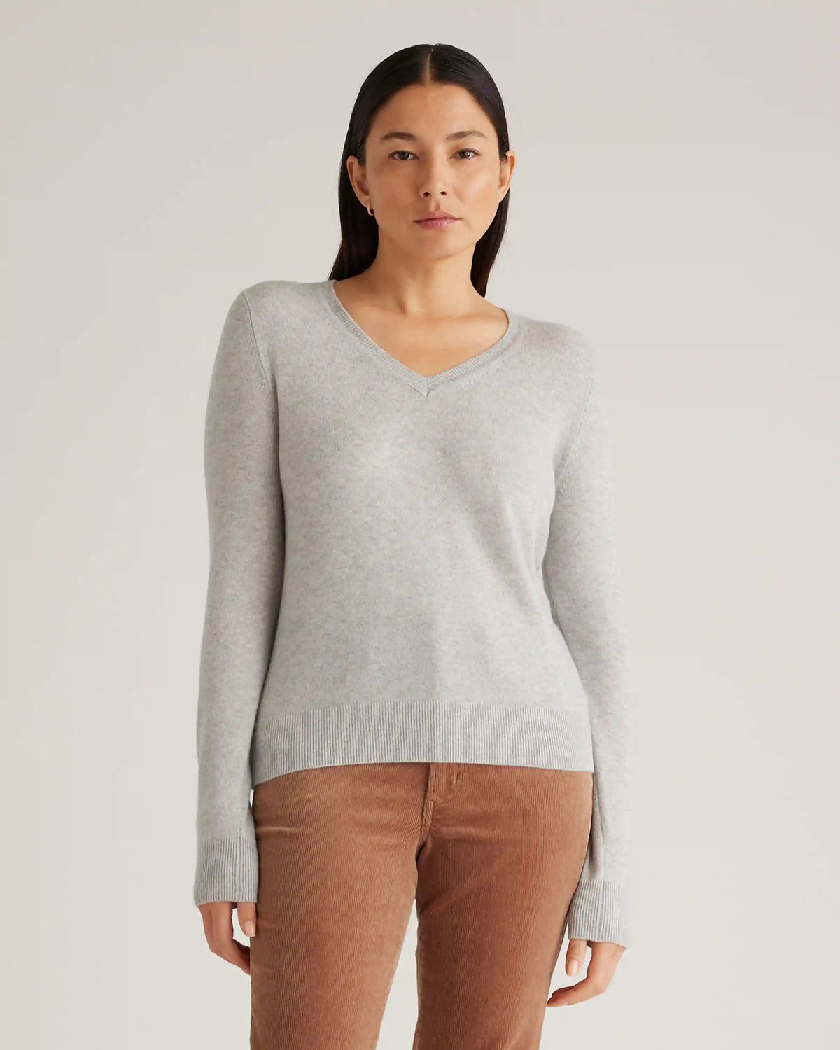 Mongolian Spring Cashmere V-Neck Sweater