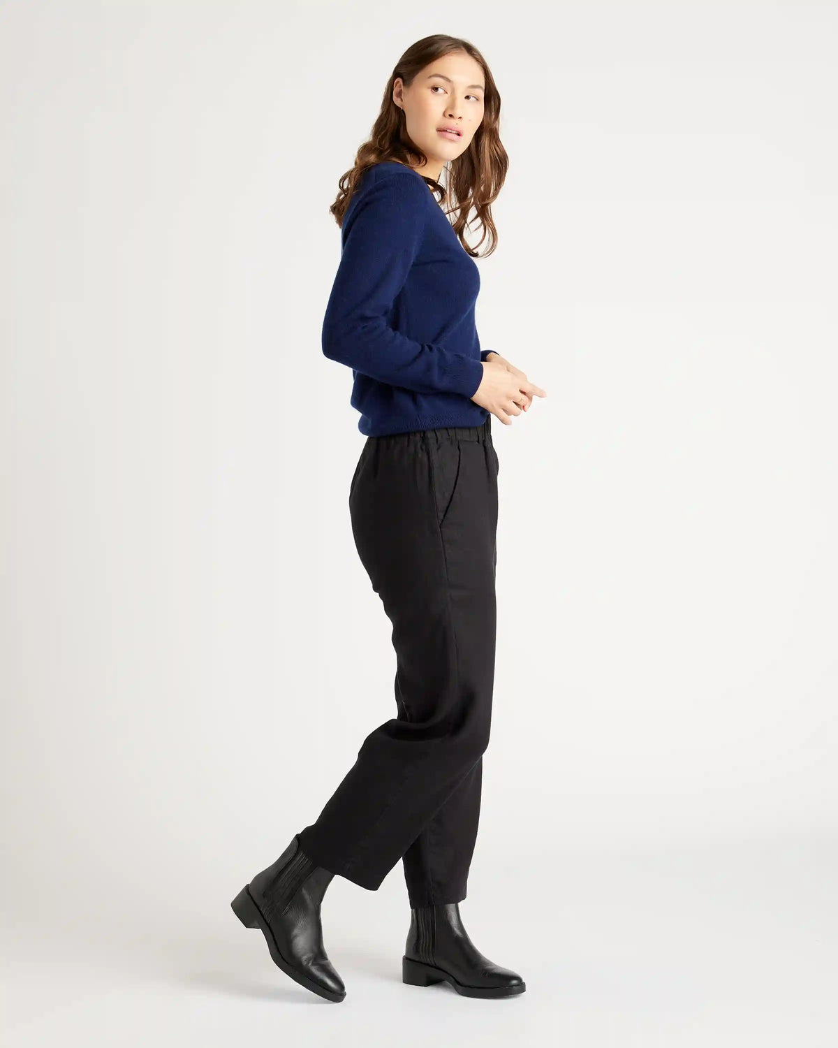 Mongolian Spring Cashmere V-Neck Sweater