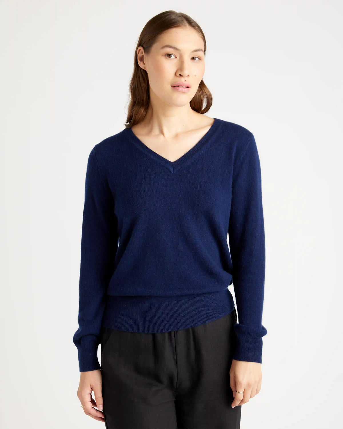 Mongolian Spring Cashmere V-Neck Sweater