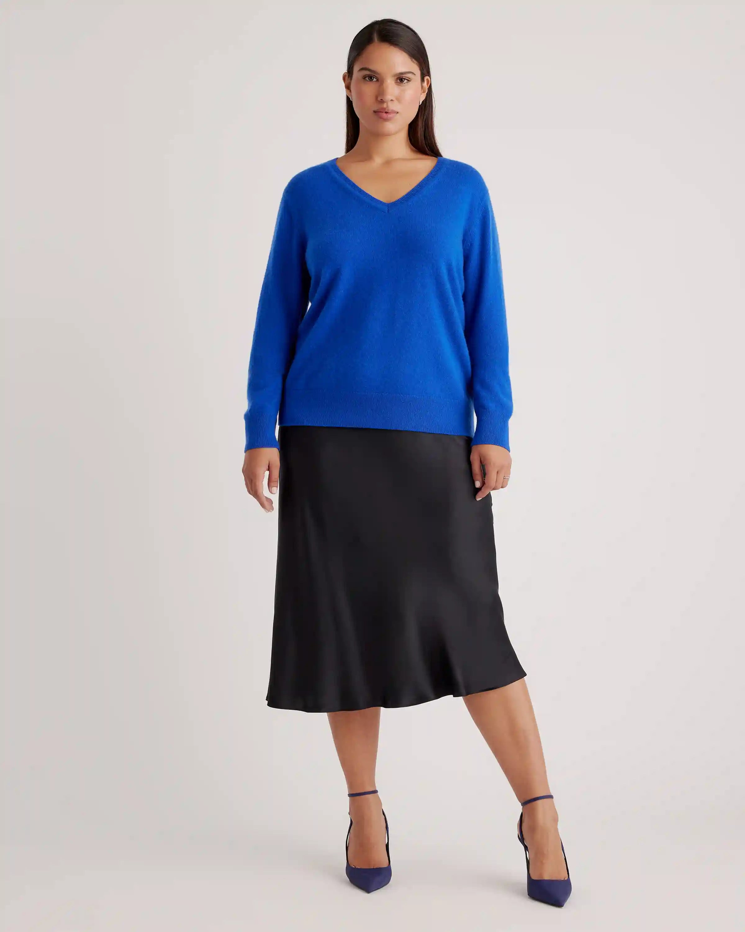 Mongolian Spring Cashmere V-Neck Sweater