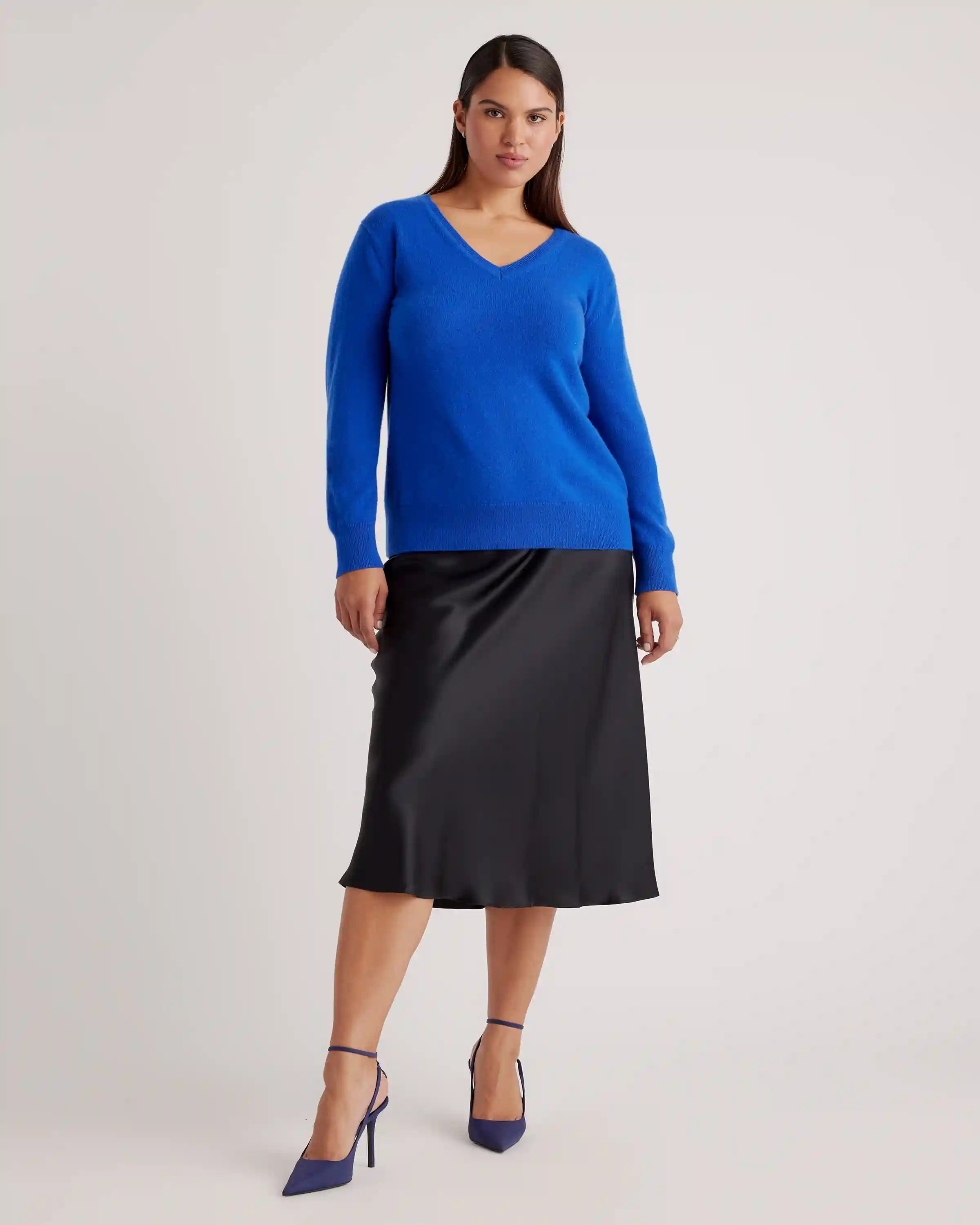 Mongolian Spring Cashmere V-Neck Sweater