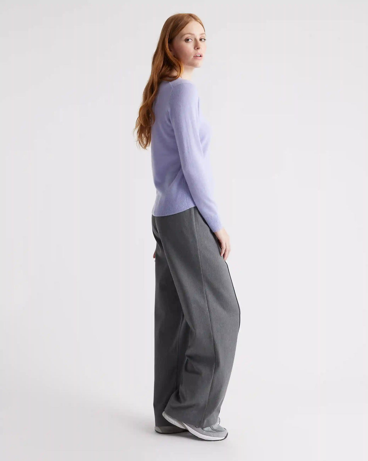 Mongolian Cashmere V-Neck Sweater