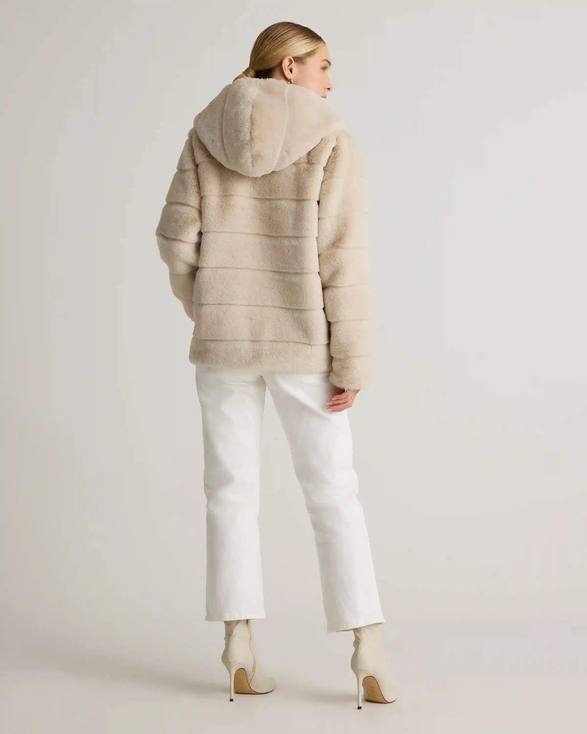 Hooded Faux Fur Jacket