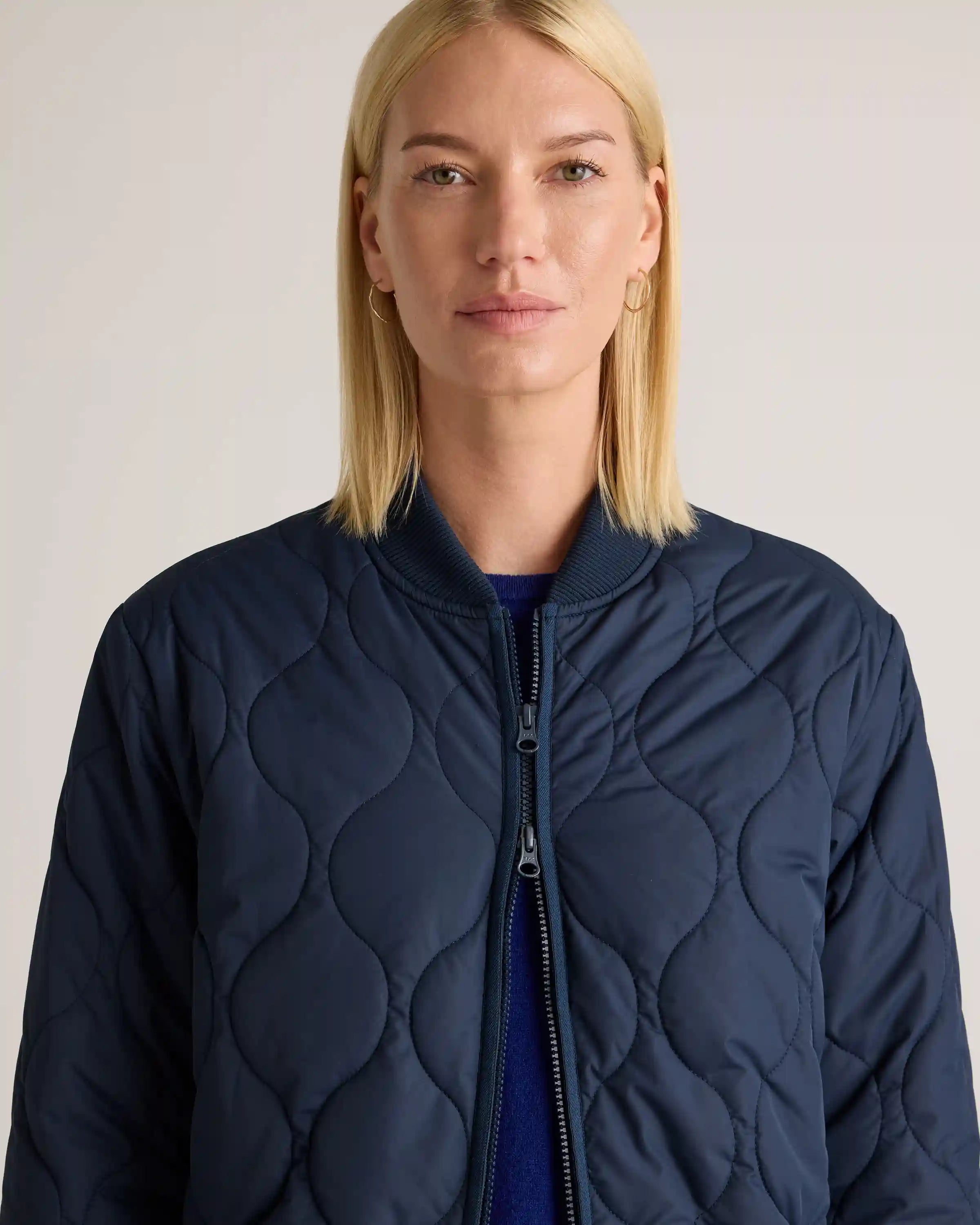 Featherless Quilted Puffer Long Coat