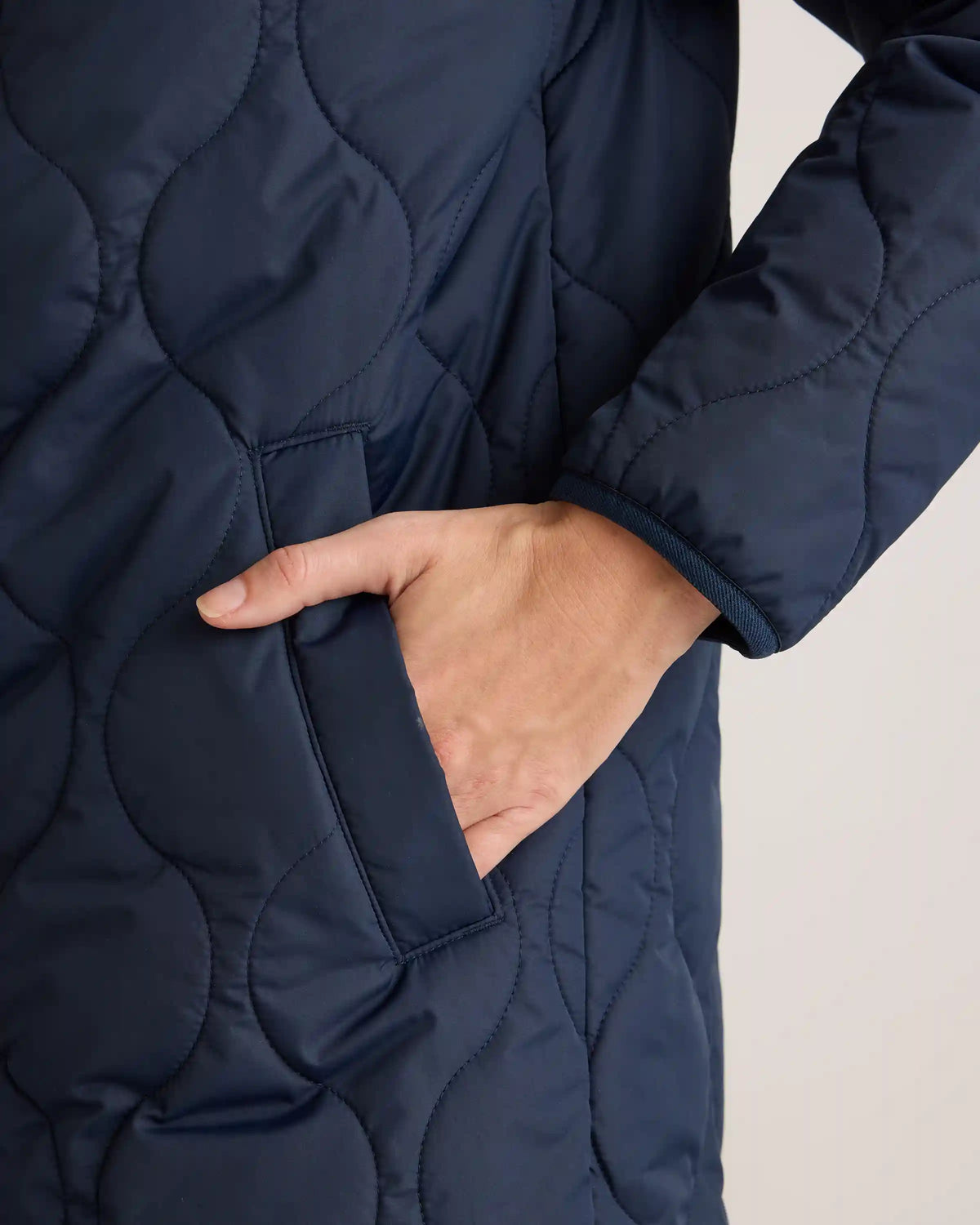 Featherless Quilted Puffer Long Coat