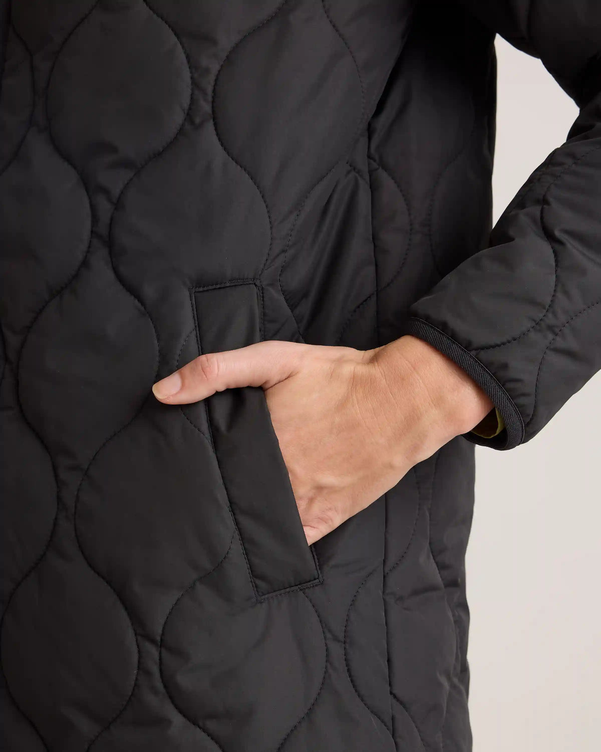 Featherless Quilted Puffer Long Coat