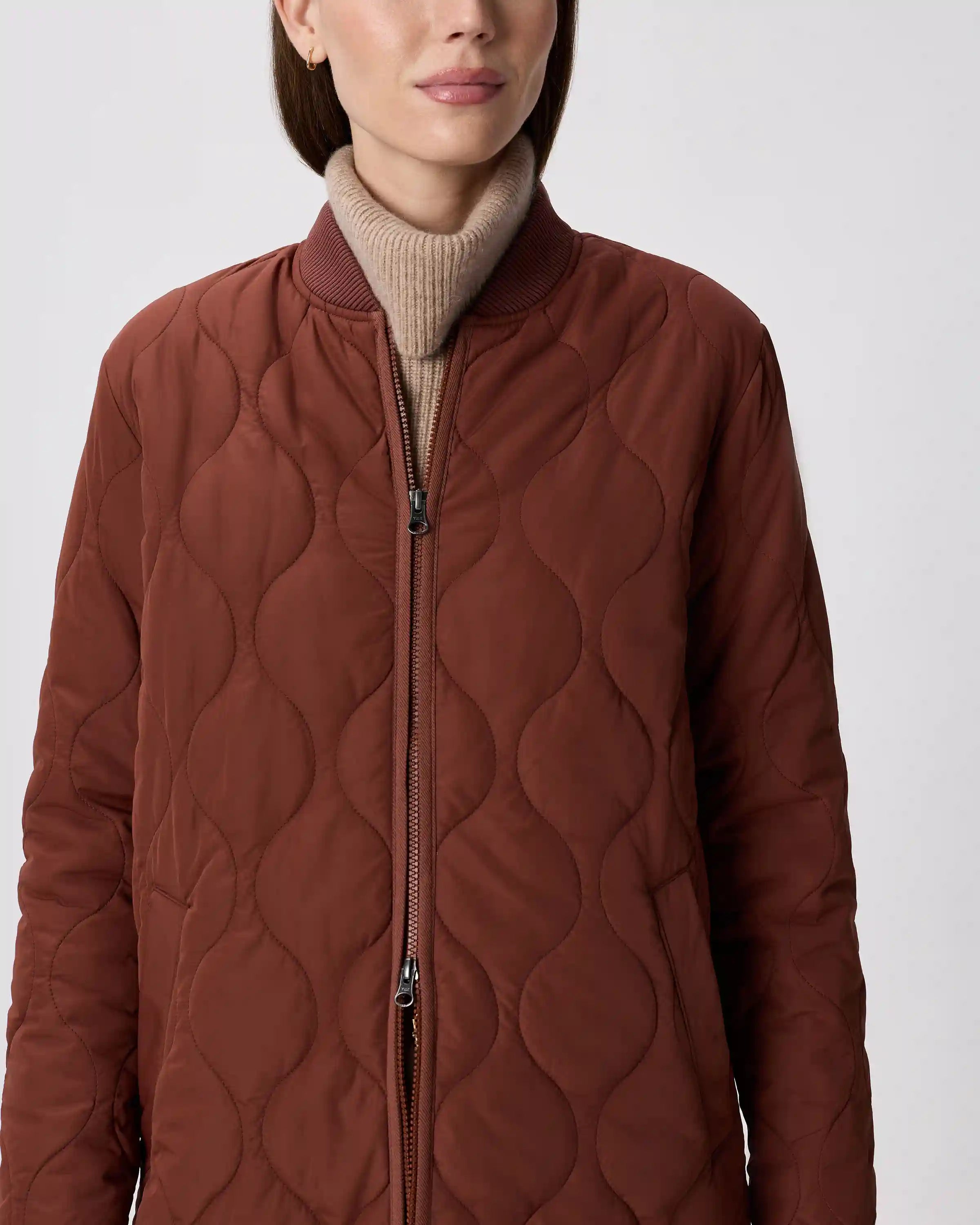 Featherless Quilted Puffer Long Coat