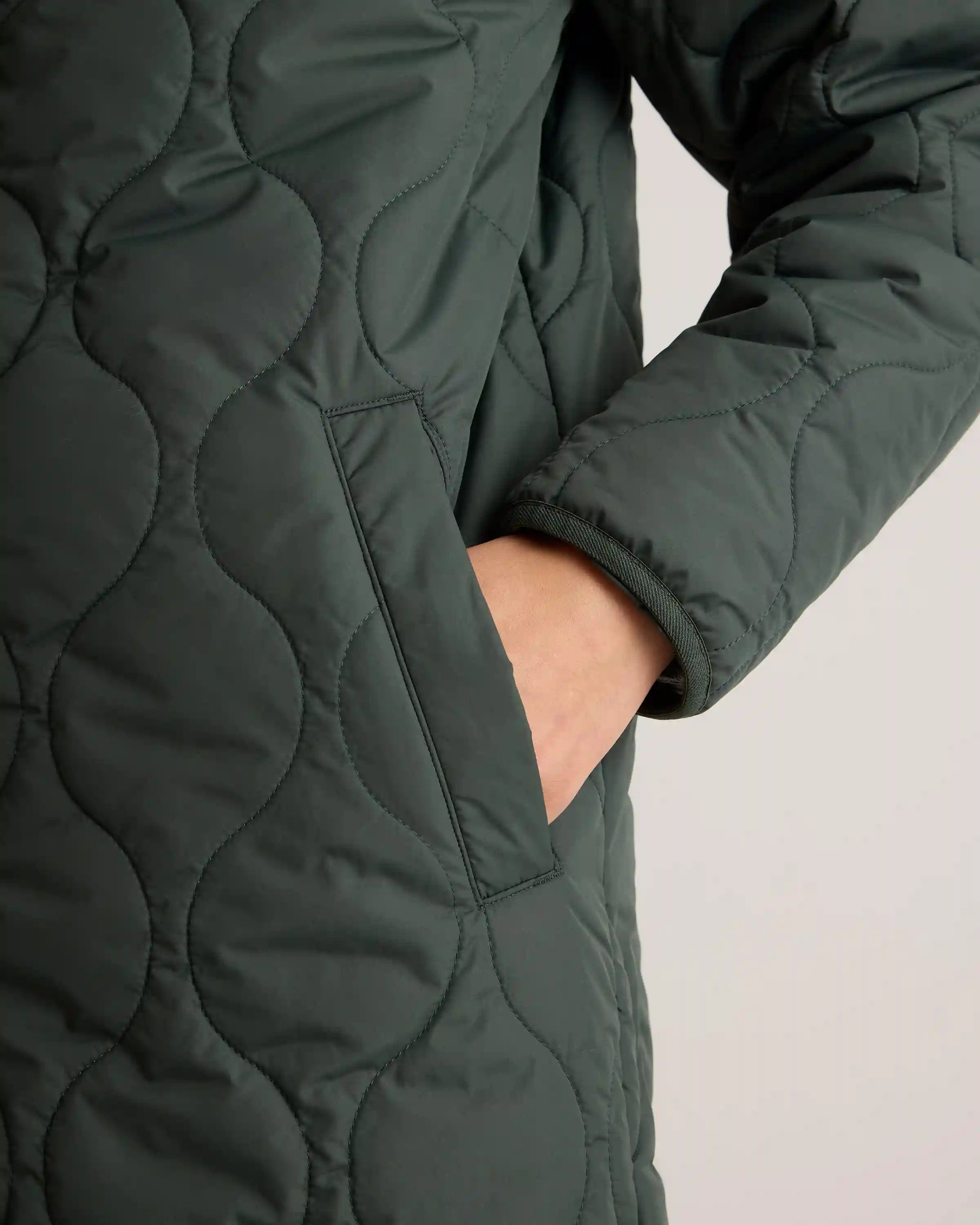 Featherless Quilted Puffer Long Coat