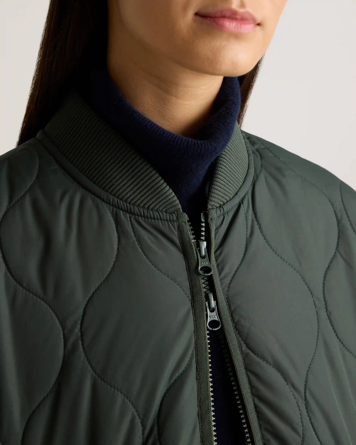 Featherless Quilted Puffer Long Coat