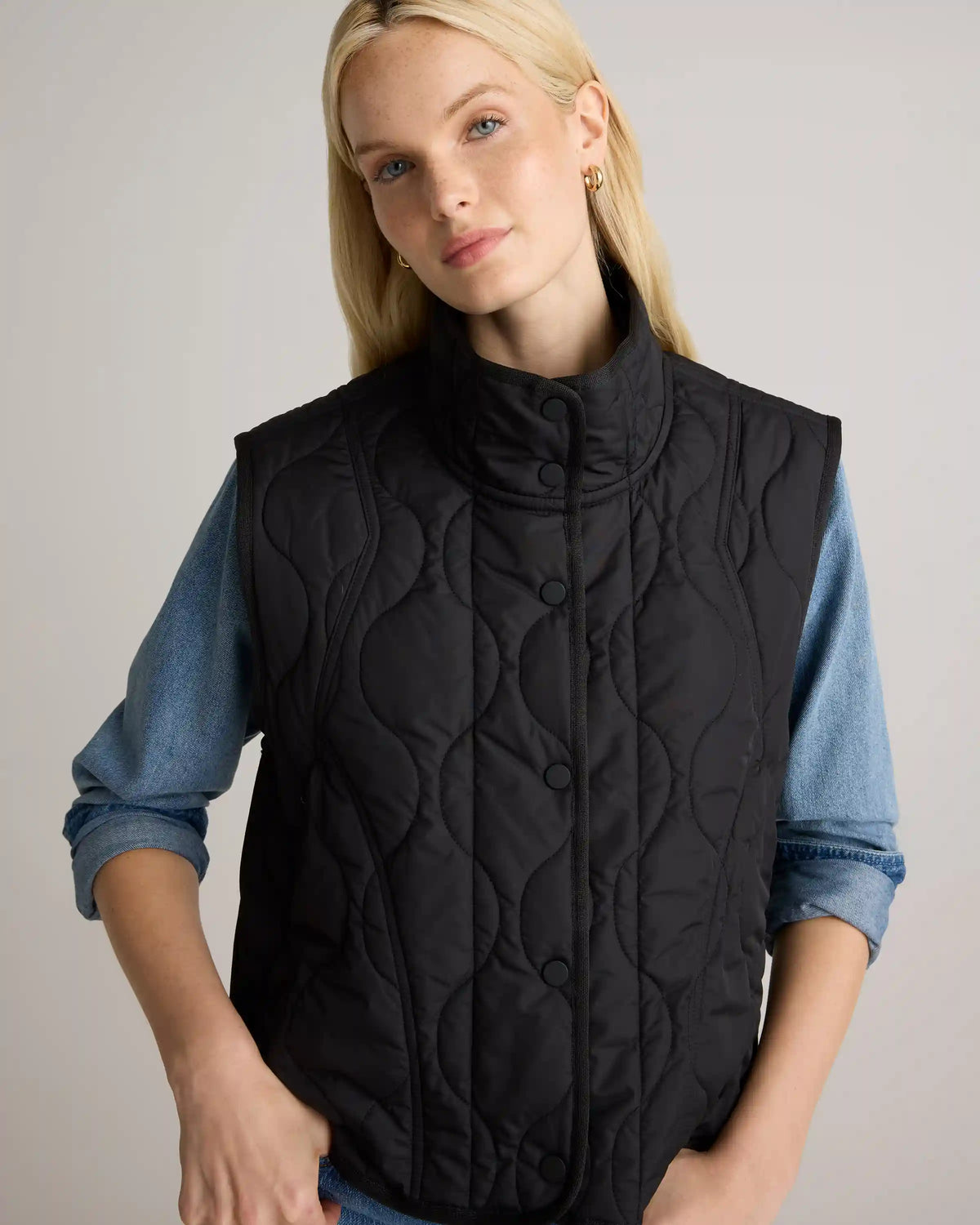 Featherless Quilted Puffer Vest