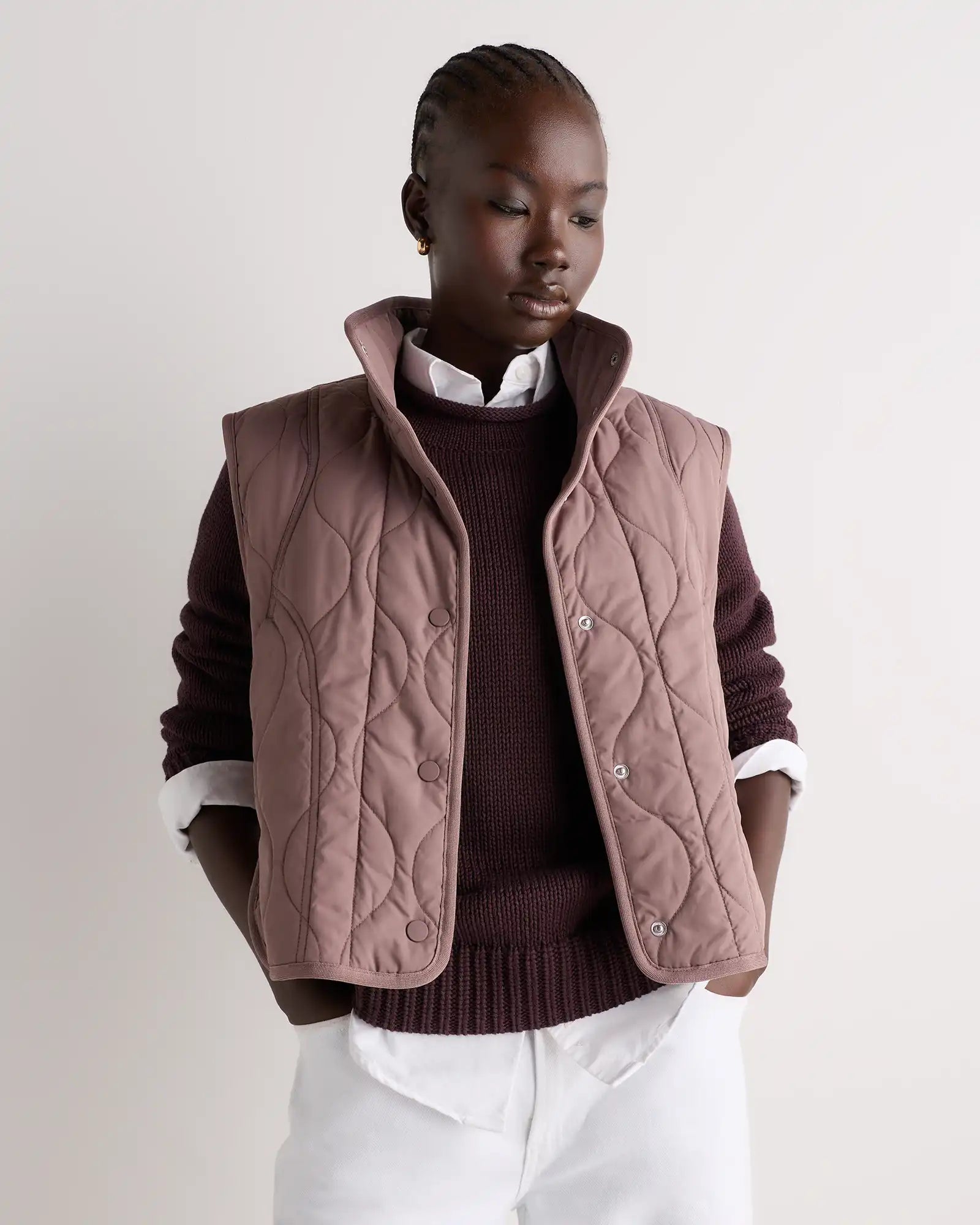 Featherless Quilted Puffer Vest