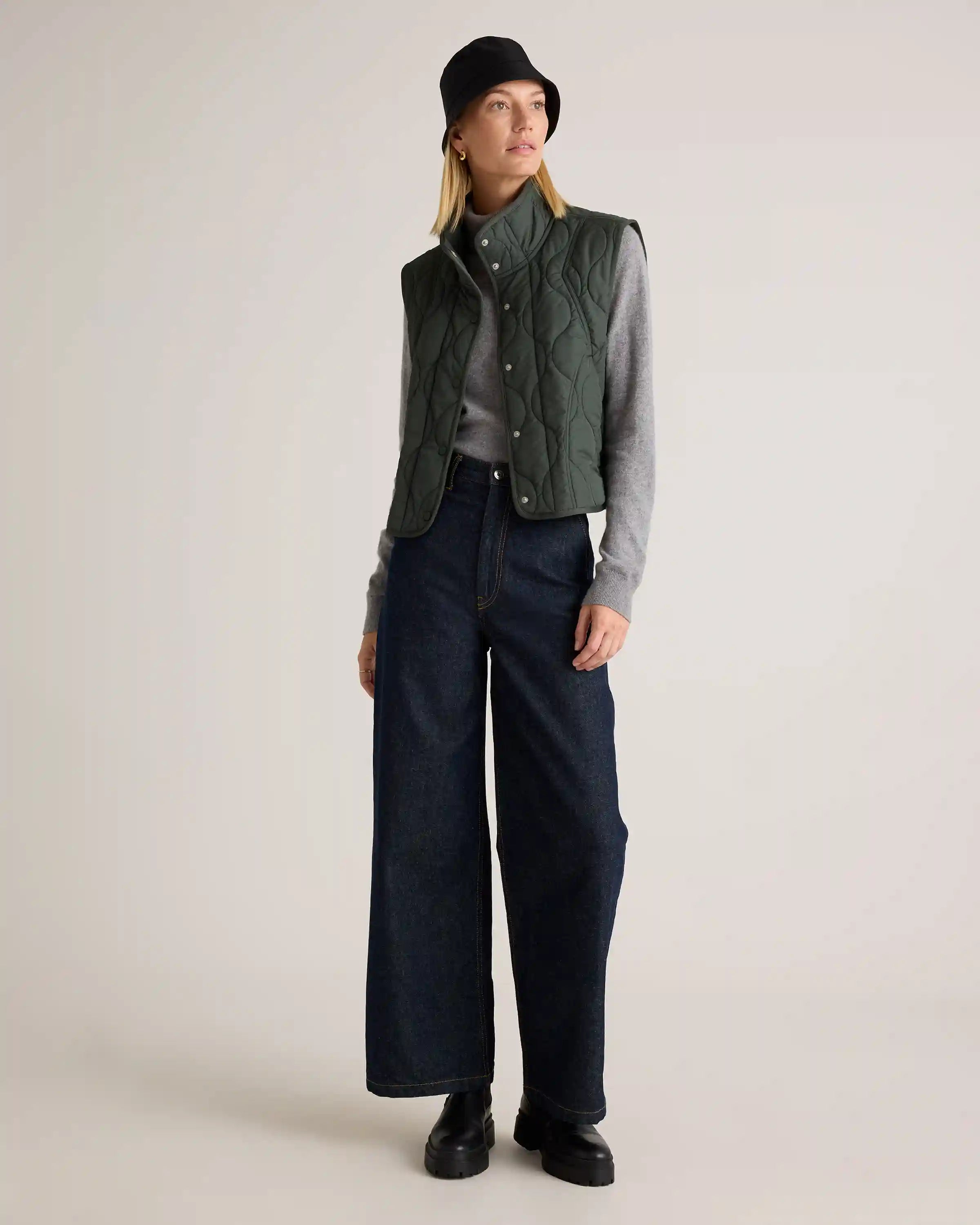 Featherless Quilted Puffer Vest