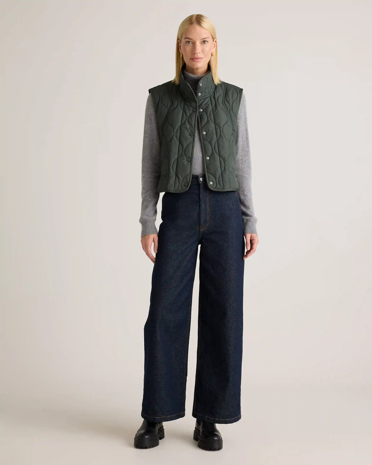 Featherless Quilted Puffer Vest