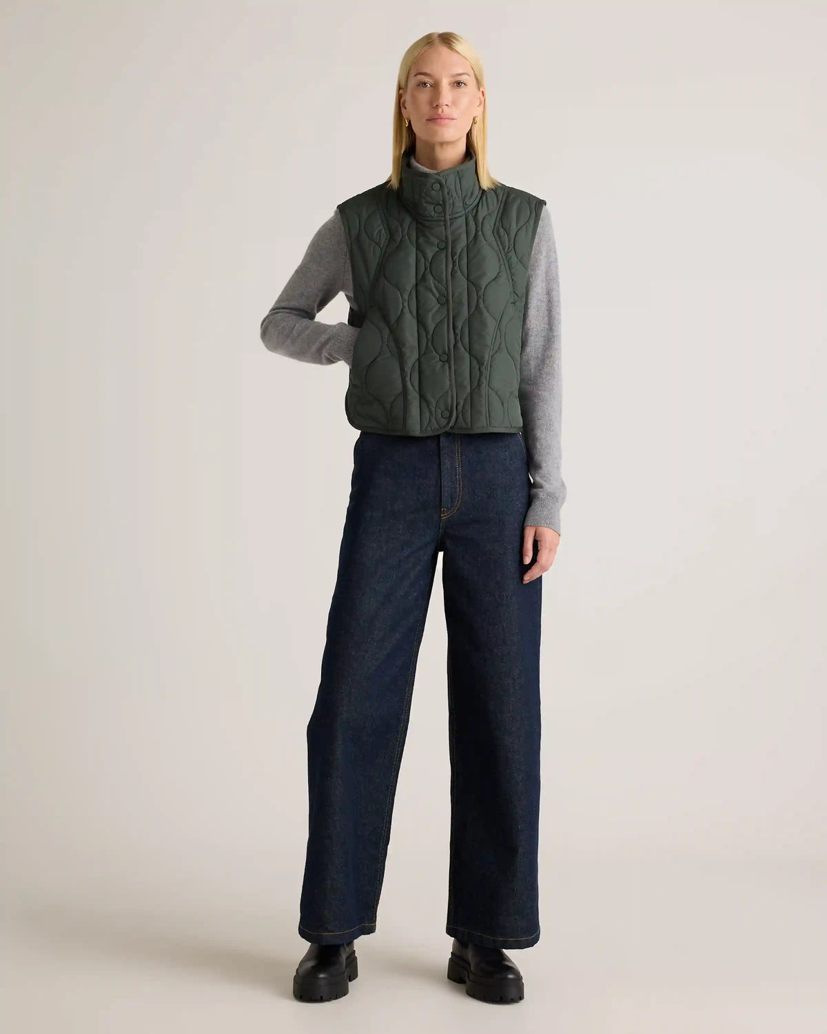 Featherless Quilted Puffer Vest