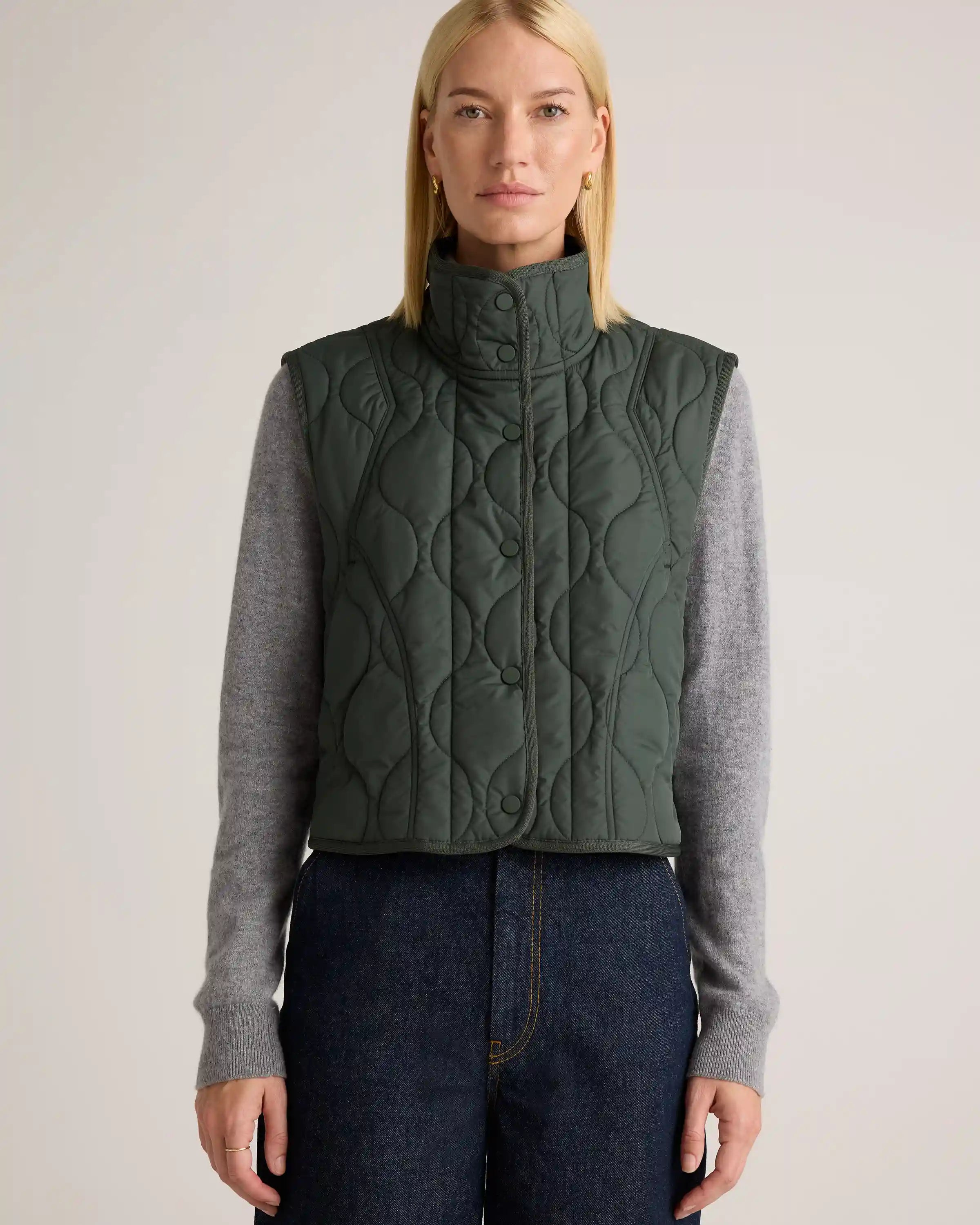 Featherless Quilted Puffer Vest