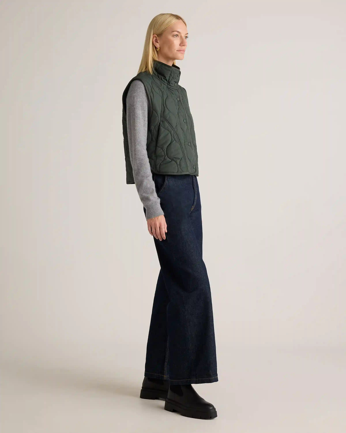 Featherless Quilted Puffer Vest