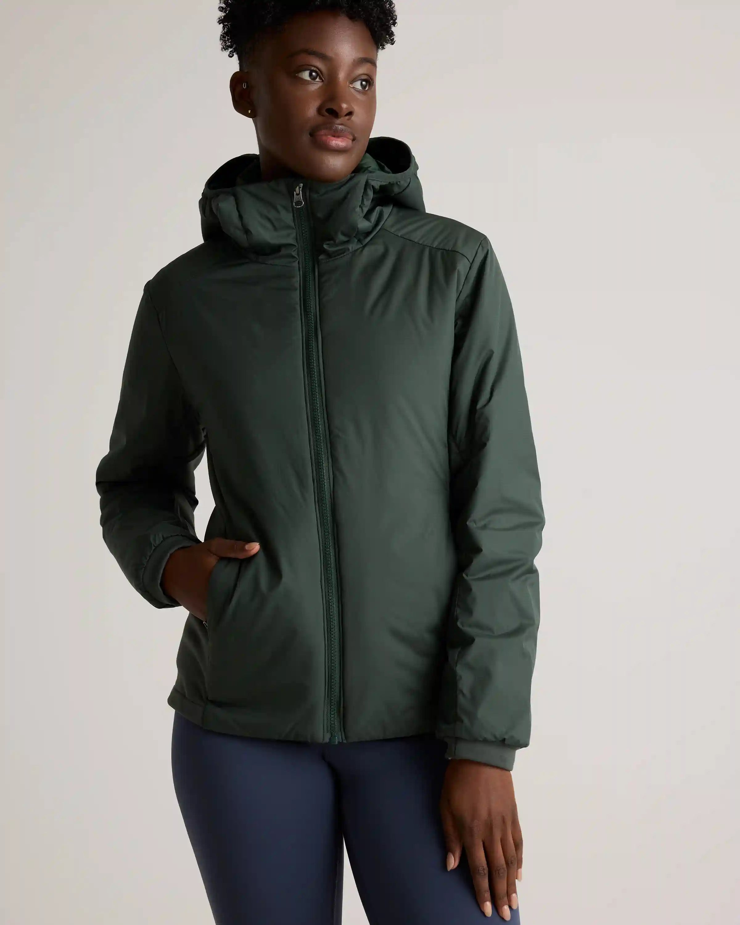 Hybrid Insulated Lightweight Hooded Jacket